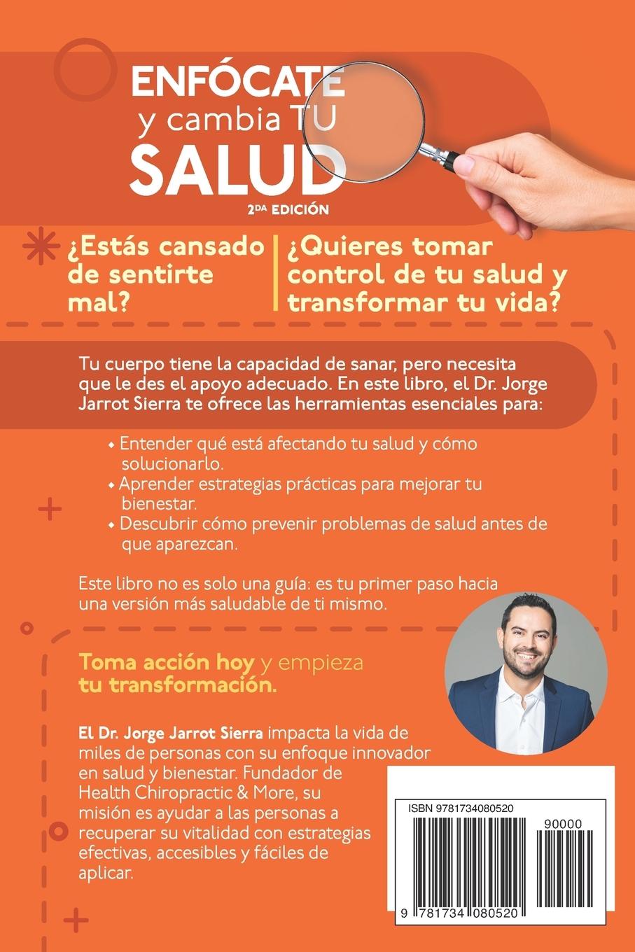 Rückseitencover Enfócate y cambia tu salud - Segunda edición