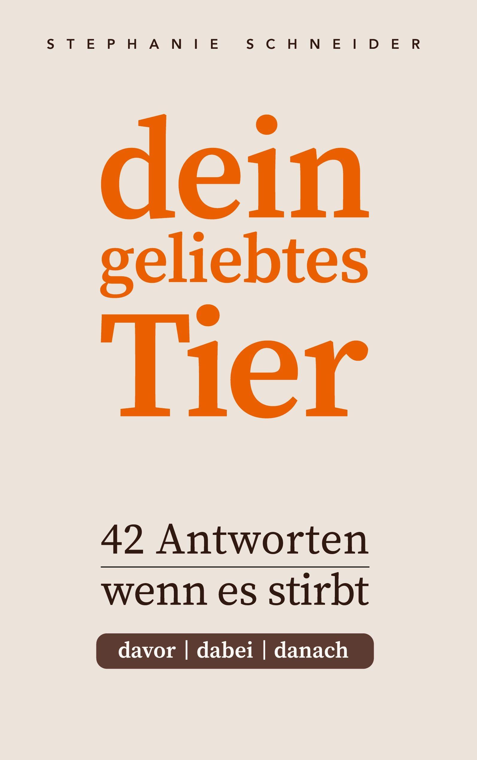 Vorderes Coverbild dein geliebtes Tier