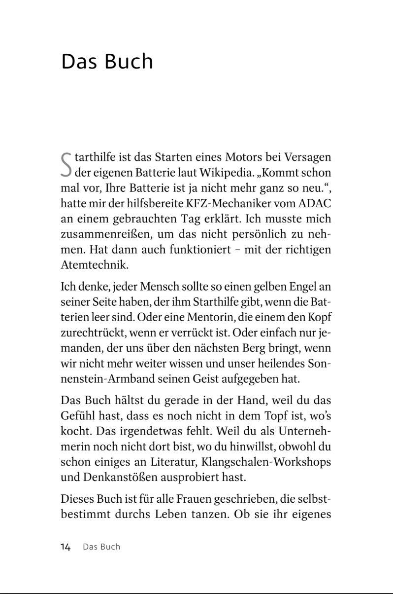 Beispielinhalt (Bild) Bossin in Balance