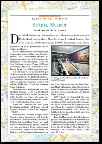 Beispielinhalt (Bild) Reiseführer Frankfurt. Stadtführer inklusive Ebook. Ausflugsziele, Sehenswürdigkeiten, Restaurant & Hotels uvm.