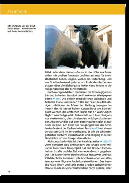 Beispielinhalt (Bild) Reiseführer Frankfurt. Stadtführer inklusive Ebook. Ausflugsziele, Sehenswürdigkeiten, Restaurant & Hotels uvm.