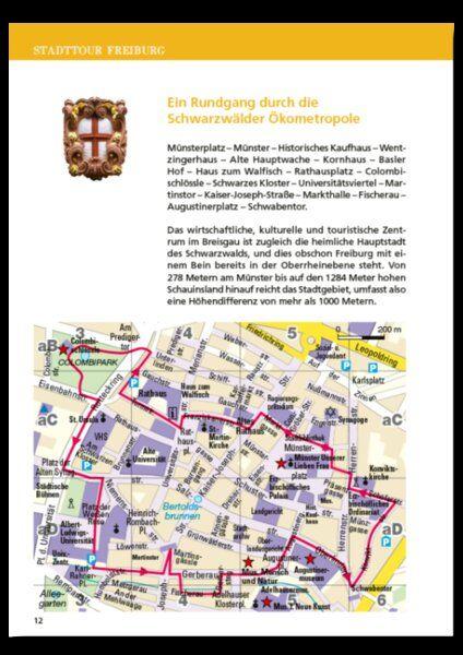 Beispielinhalt (Bild) Reiseführer Schwarzwald. Regioführer inklusive Ebook. Ausflugsziele, Sehenswürdigkeiten, Restaurants & Hotels uvm.