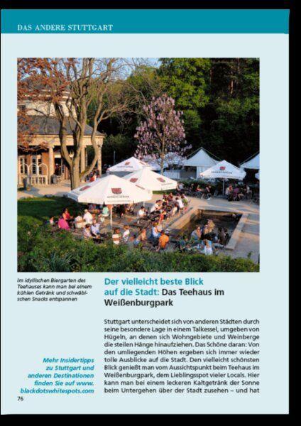 Beispielinhalt (Bild) Reiseführer Stuttgart. Stadtführer inklusive Ebook. Ausflugsziele, Sehenswürdigkeiten, Restaurant & Hotels uvm.