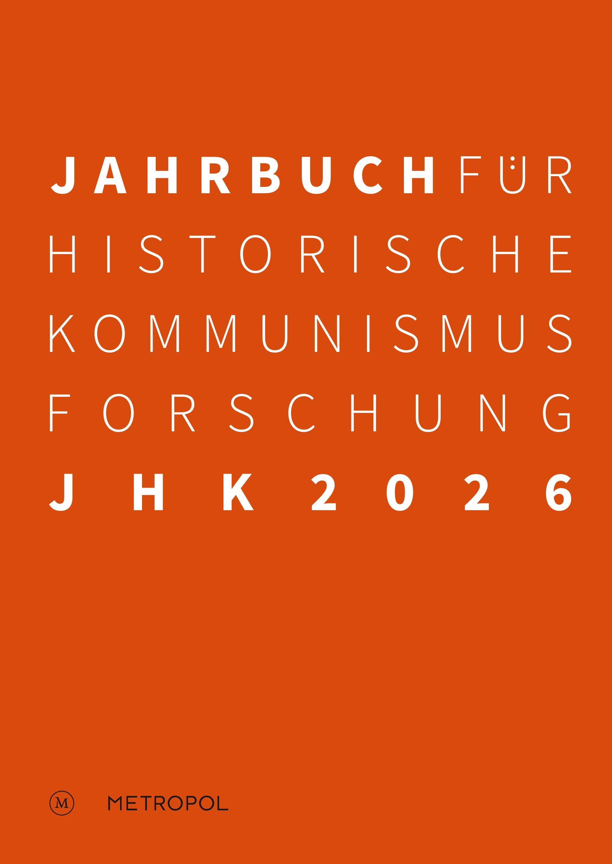 Vorderes Coverbild Jahrbuch für Historische Kommunismusforschung 2026
