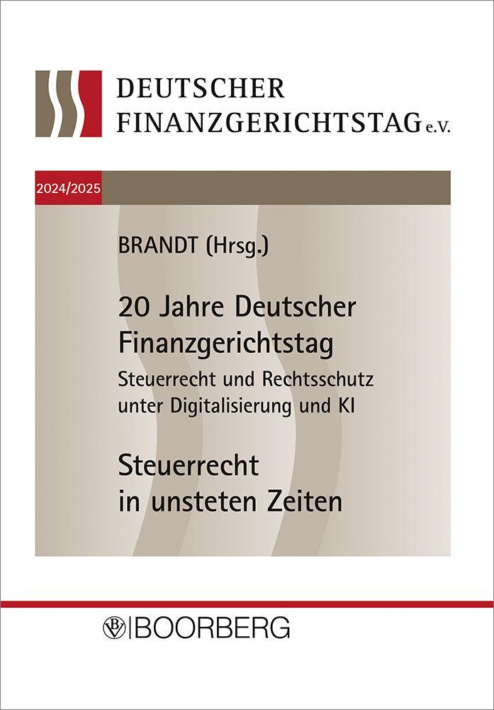 Vorderes Coverbild 20. und 21. Deutscher Finanzgerichtstag 2024/2025