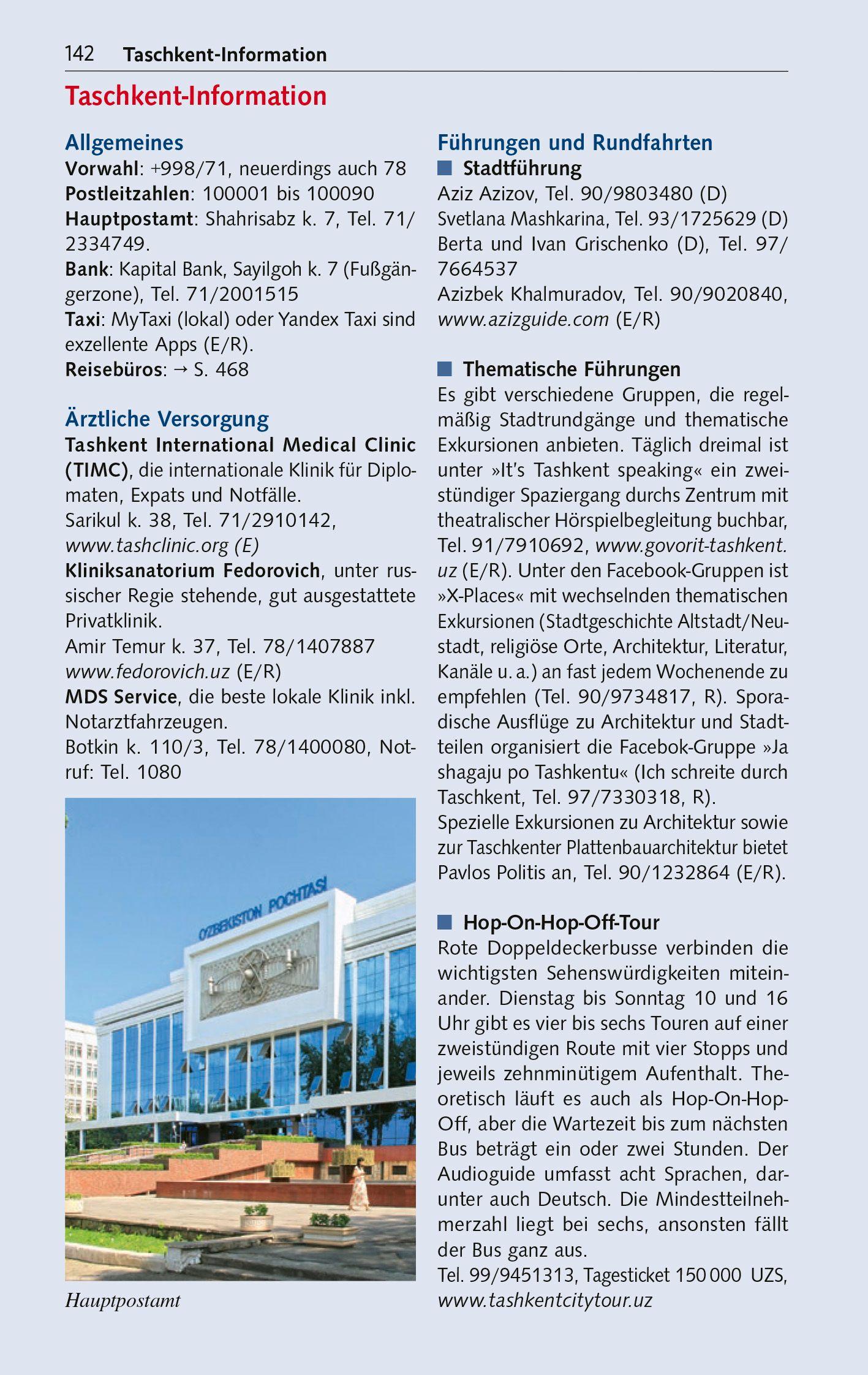 Beispielinhalt (Bild) TRESCHER Reiseführer Usbekistan