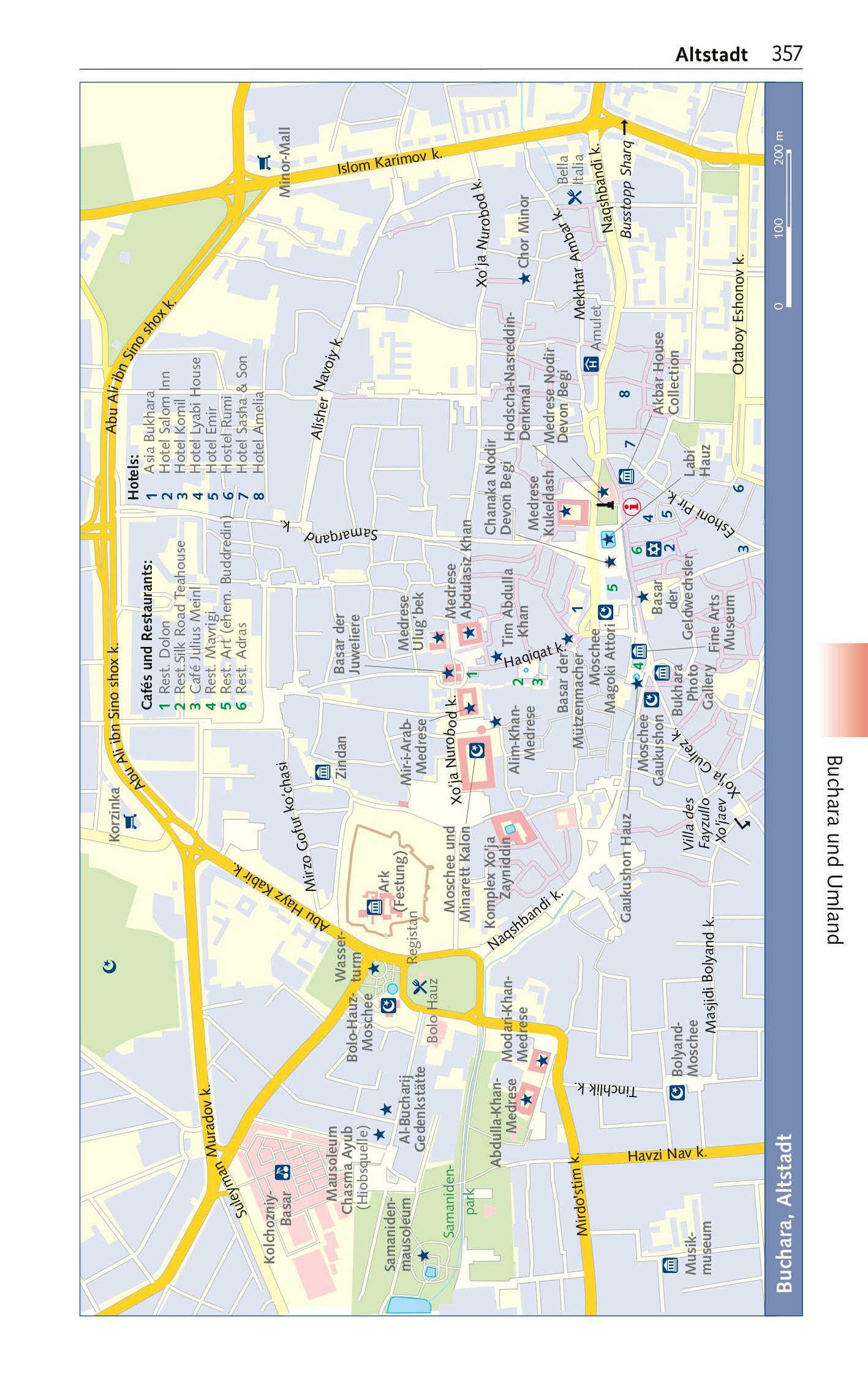 Beispielinhalt (Bild) TRESCHER Reiseführer Usbekistan