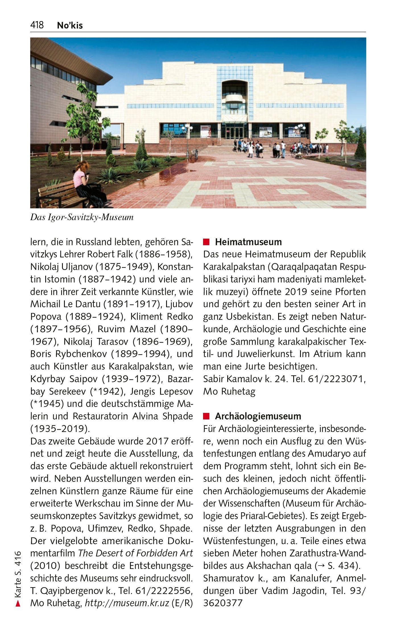 Beispielinhalt (Bild) TRESCHER Reiseführer Usbekistan