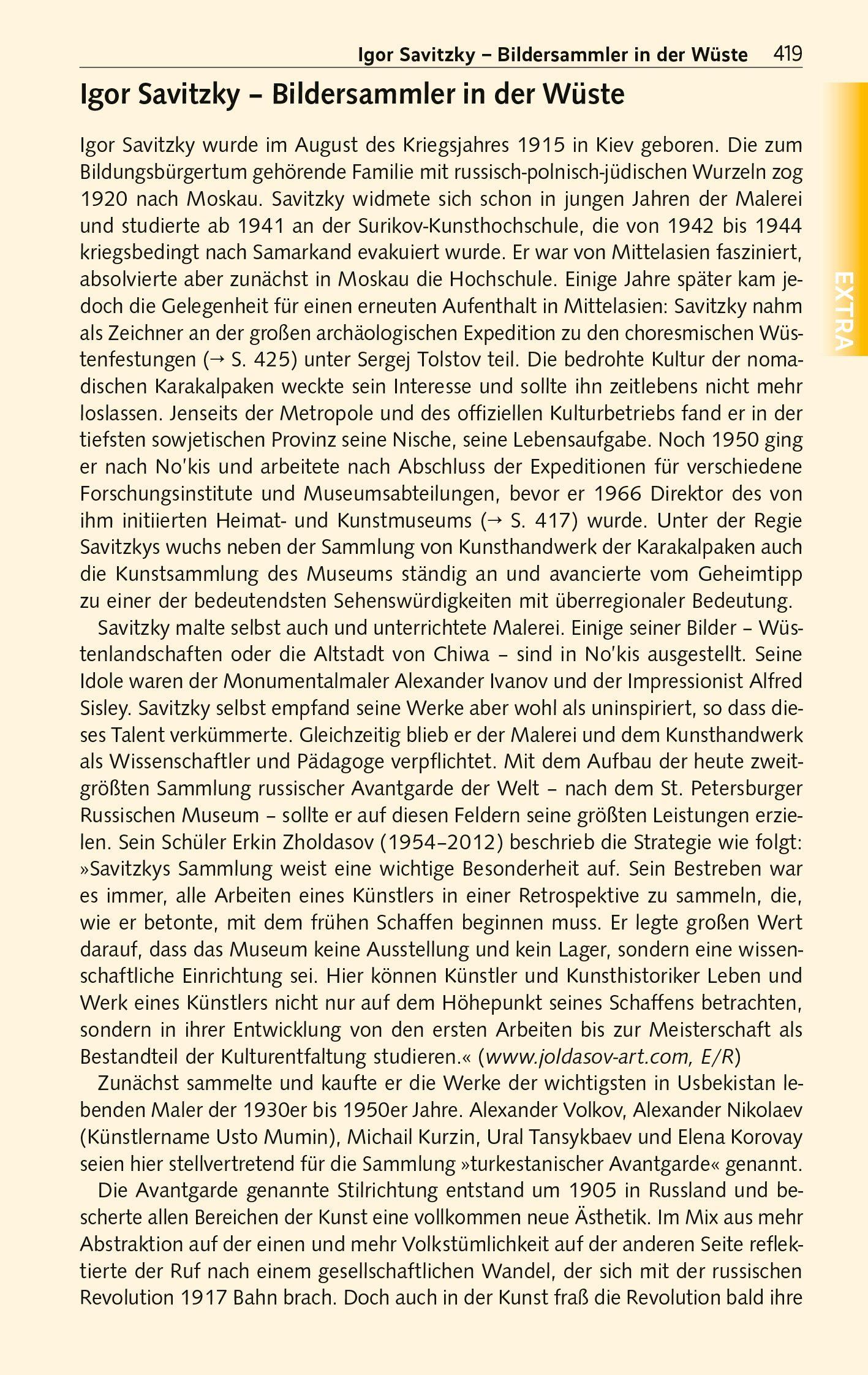 Beispielinhalt (Bild) TRESCHER Reiseführer Usbekistan