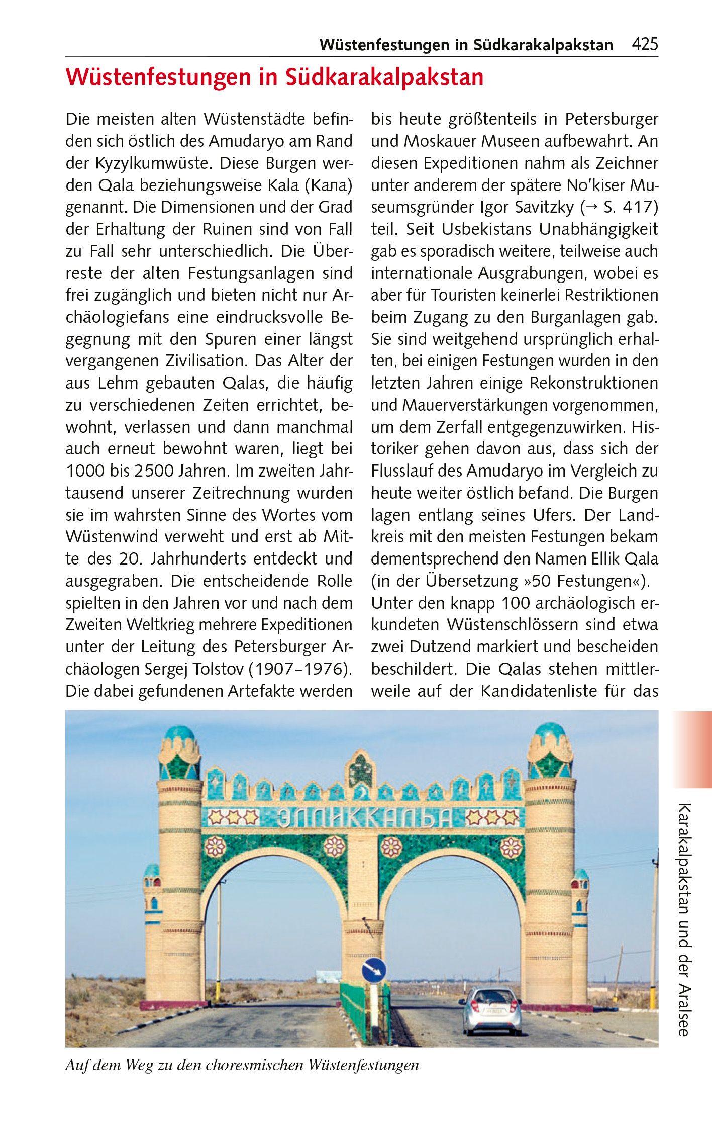 Beispielinhalt (Bild) TRESCHER Reiseführer Usbekistan