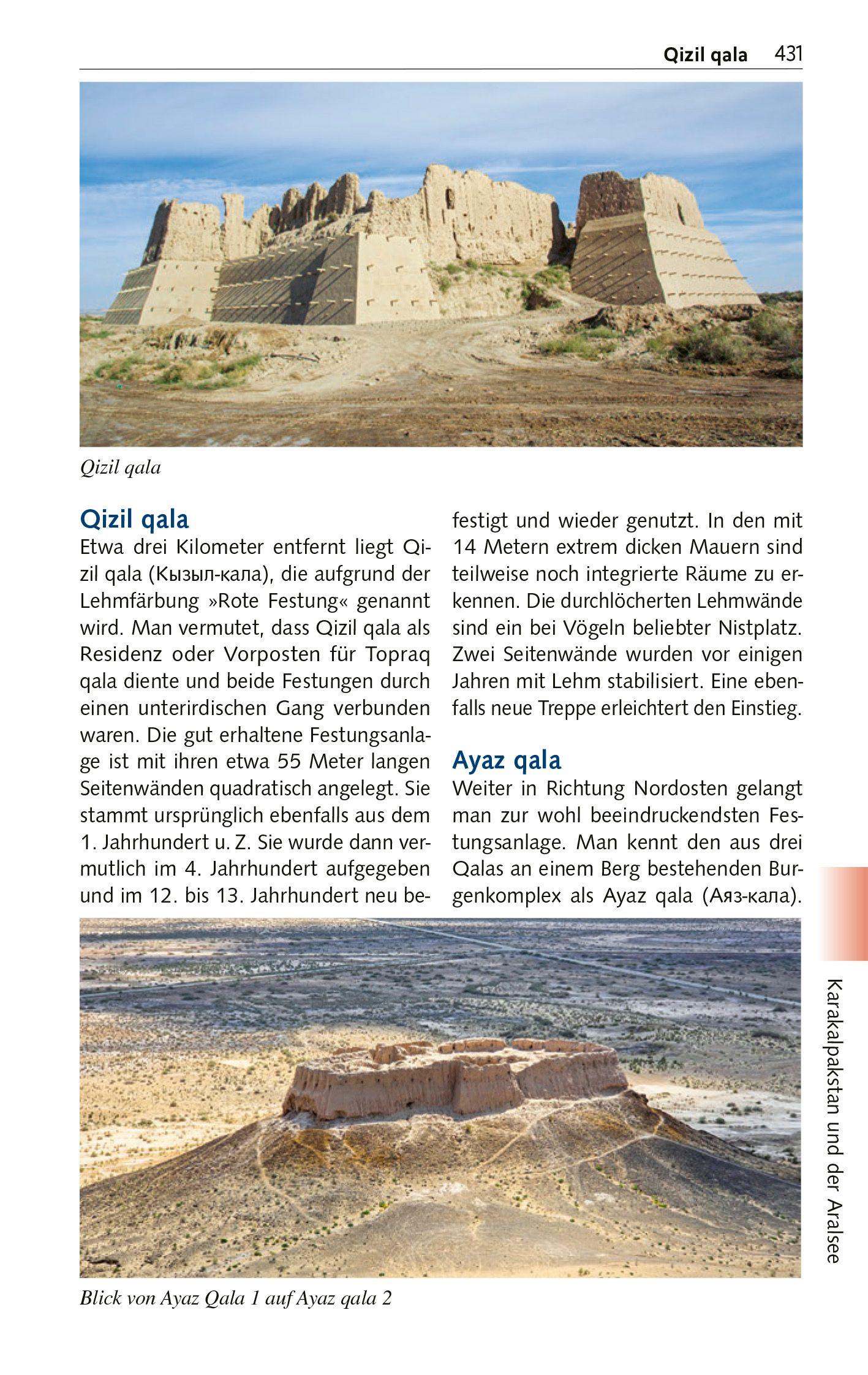 Beispielinhalt (Bild) TRESCHER Reiseführer Usbekistan