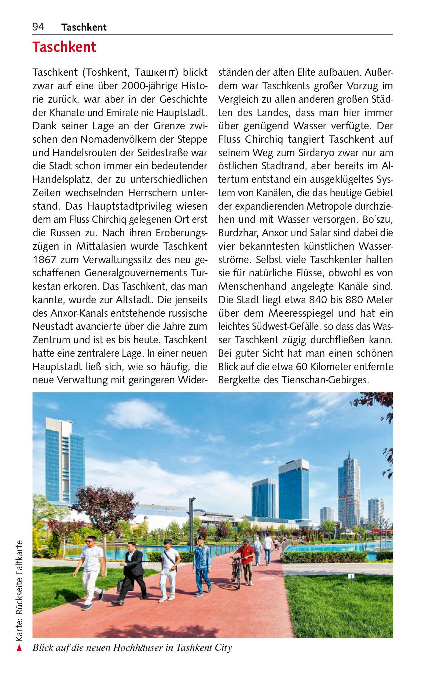 Beispielinhalt (Bild) TRESCHER Reiseführer Usbekistan