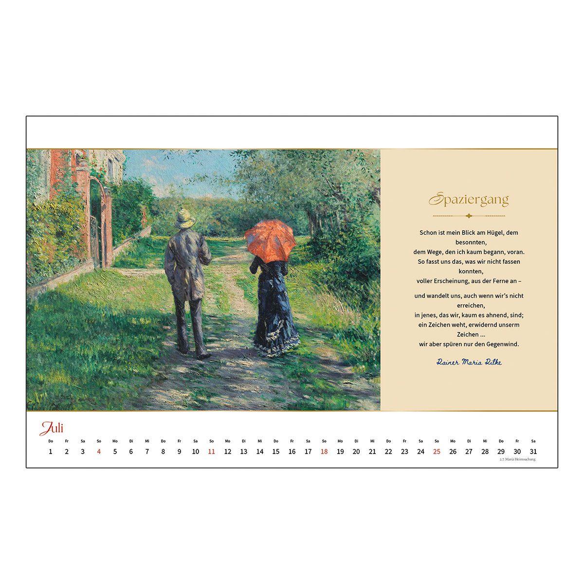 Beispielinhalt (Bild) Die Jahreszeiten der Impressionisten 2027