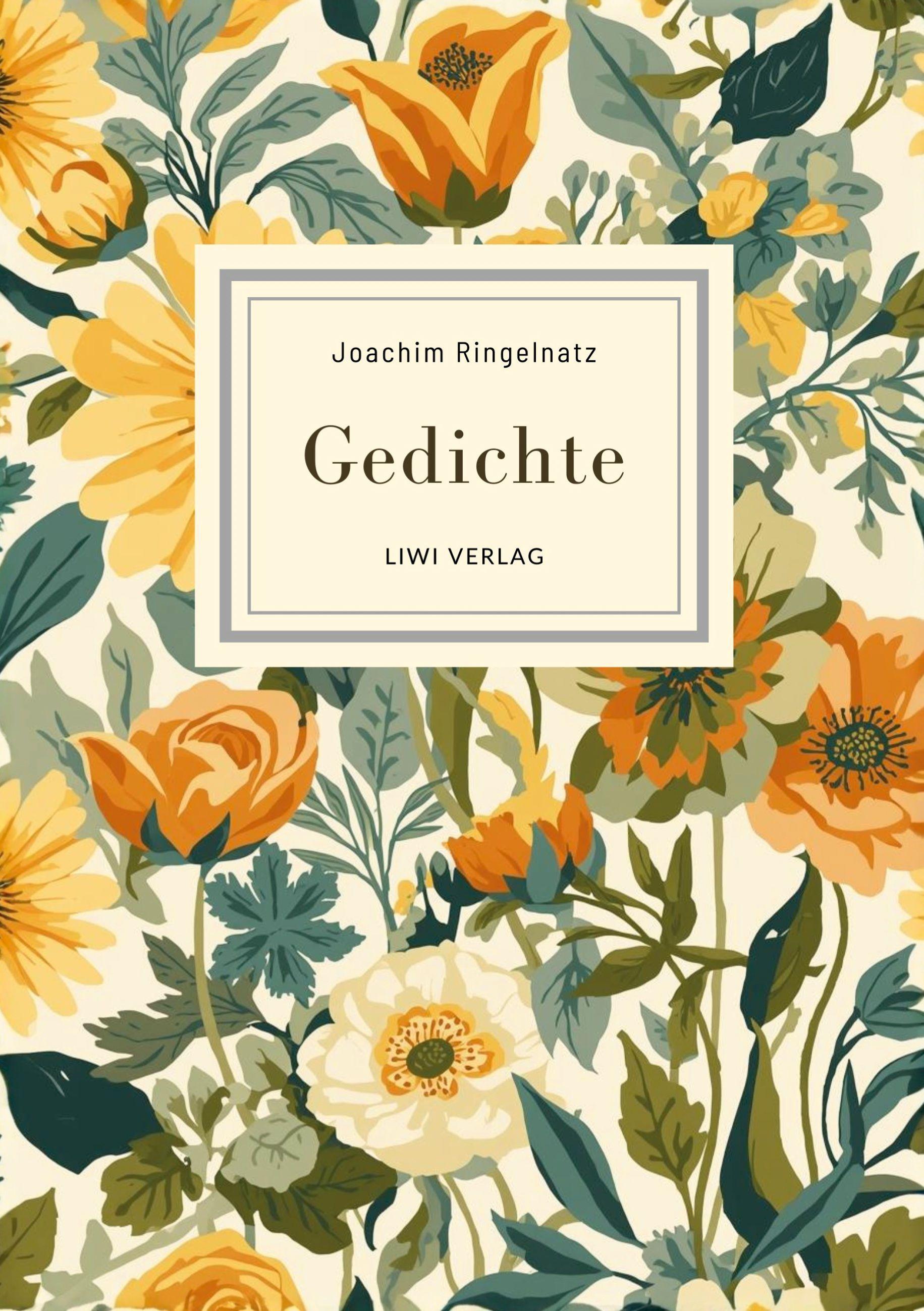 Vorderes Coverbild Joachim Ringelnatz: Gedichte. Neuausgabe