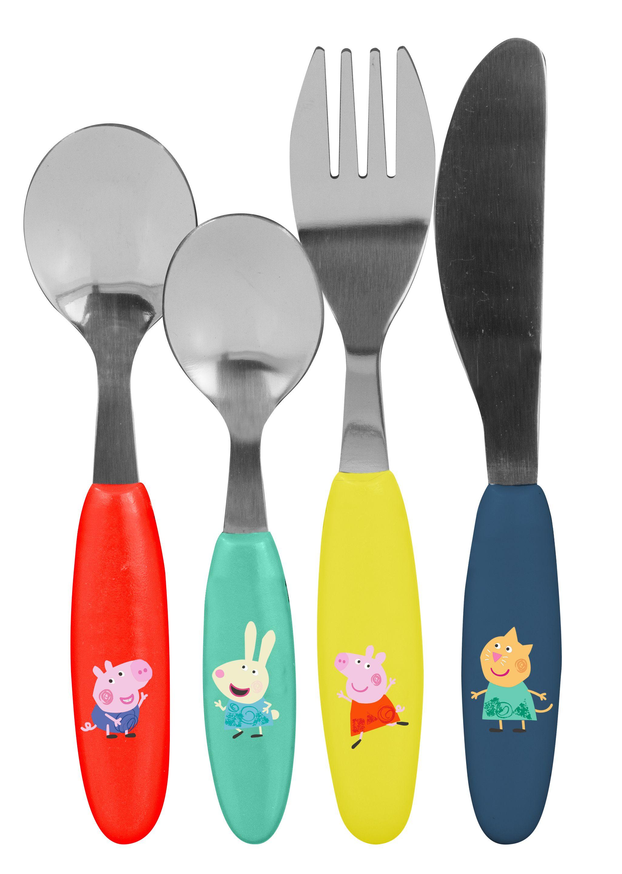 Beispielinhalt (Bild) Peppa Pig 4tlg ABS Besteckset