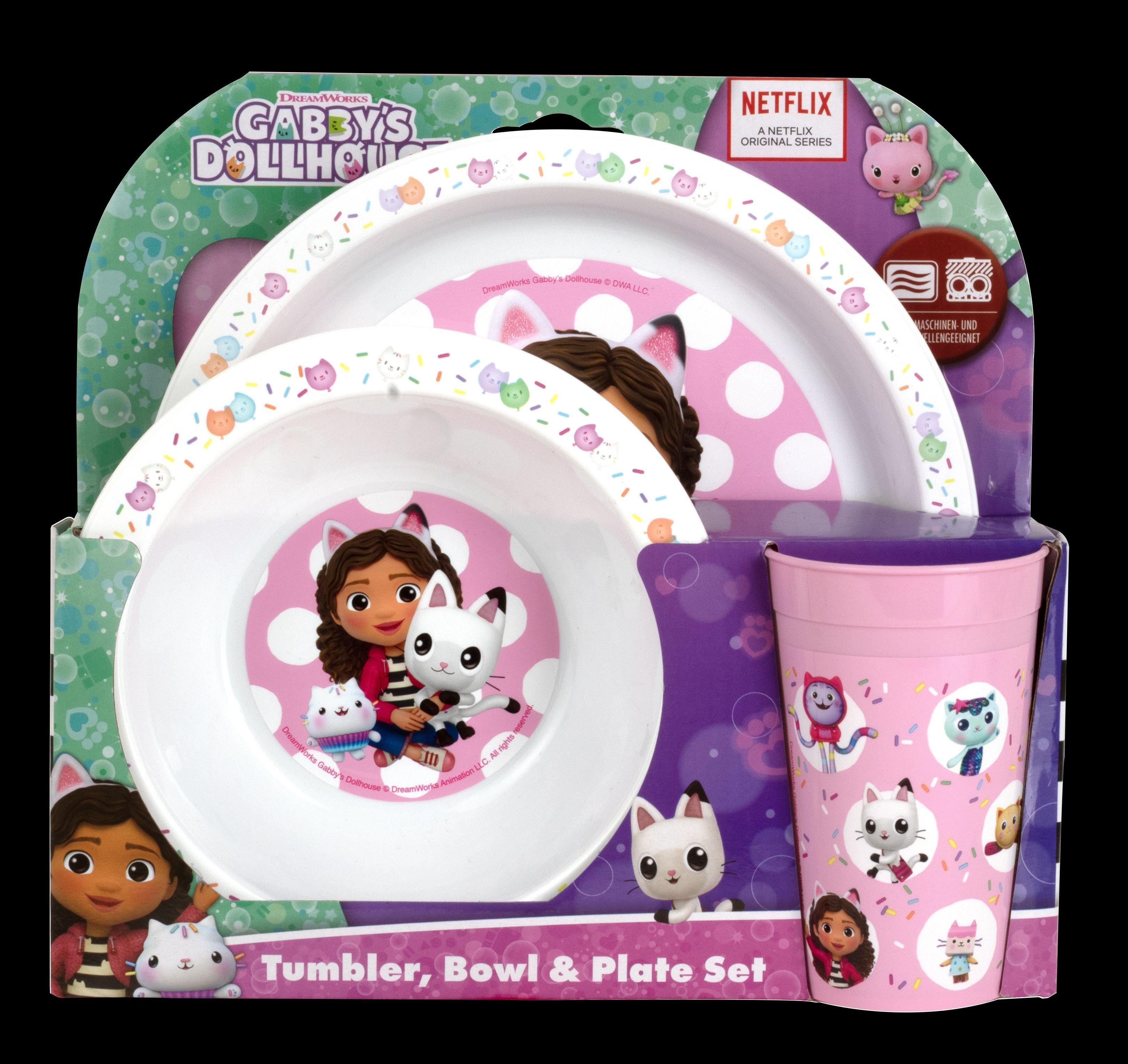 Beispielinhalt (Bild) Gabbys Dollhouse 3tlg PP Frühstücksset