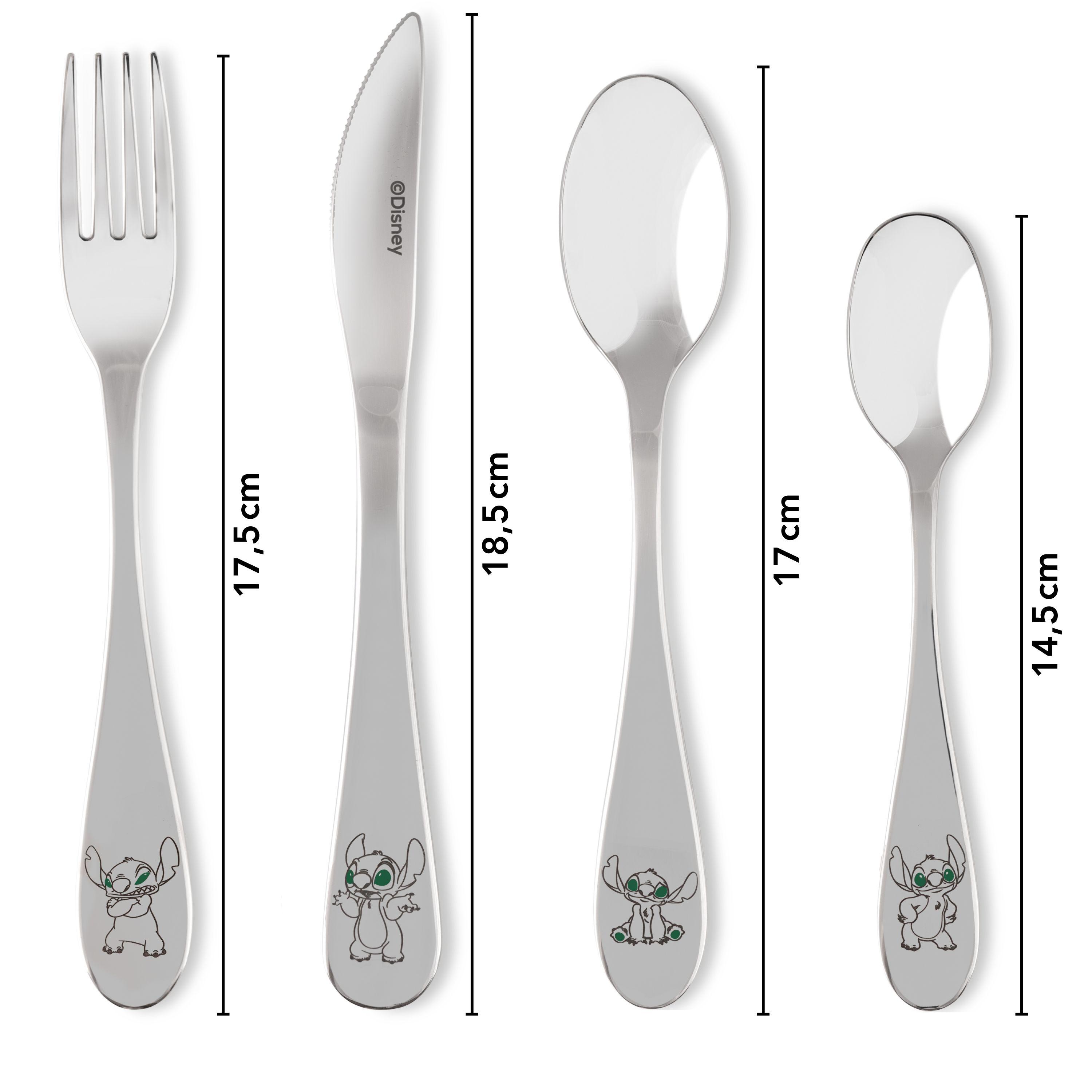 Beispielinhalt (Bild) Stitch 4tlg EDS Besteckset