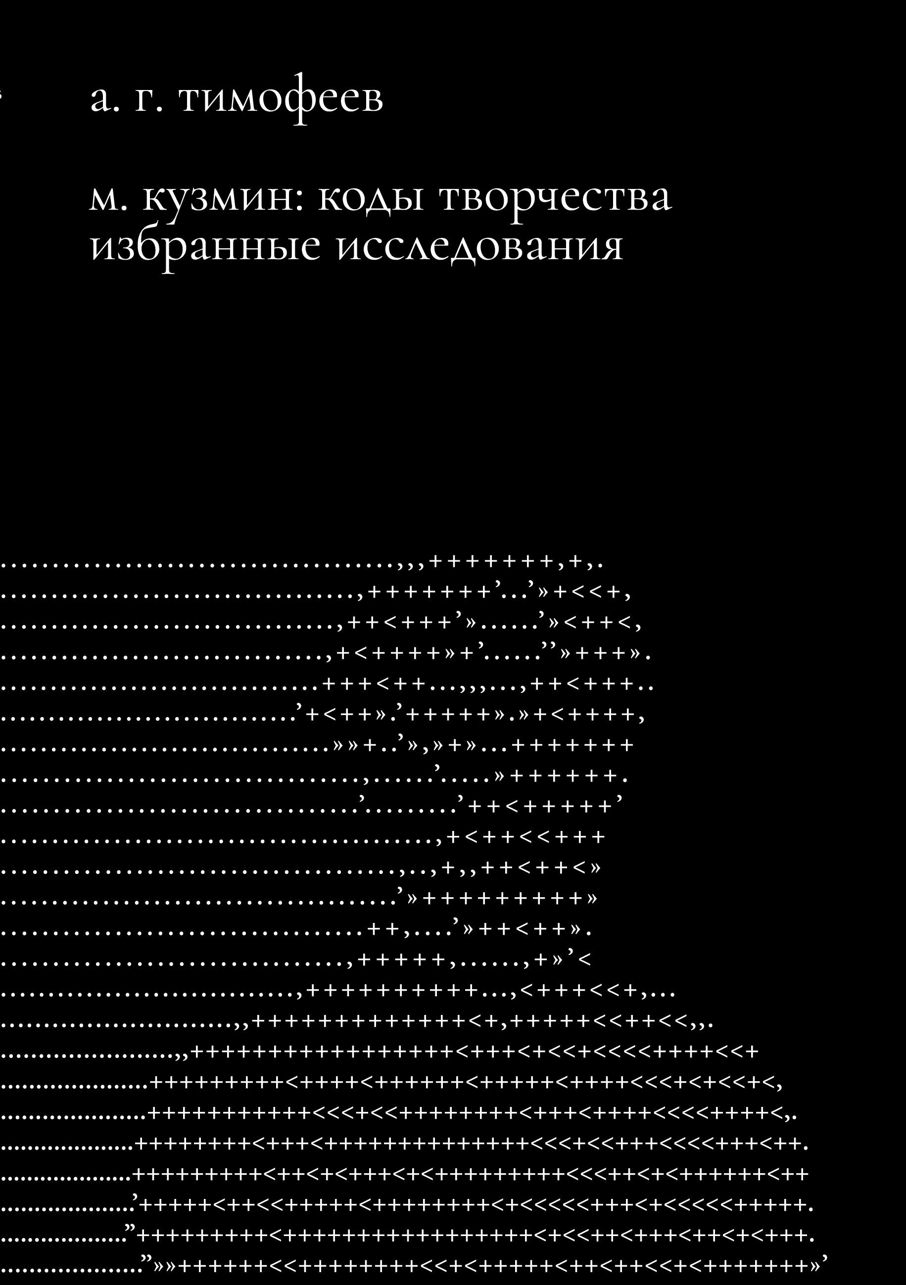 Vorderes Coverbild M. Kuzmin: Kody tvorchestva. Izbrannye issledovaniia