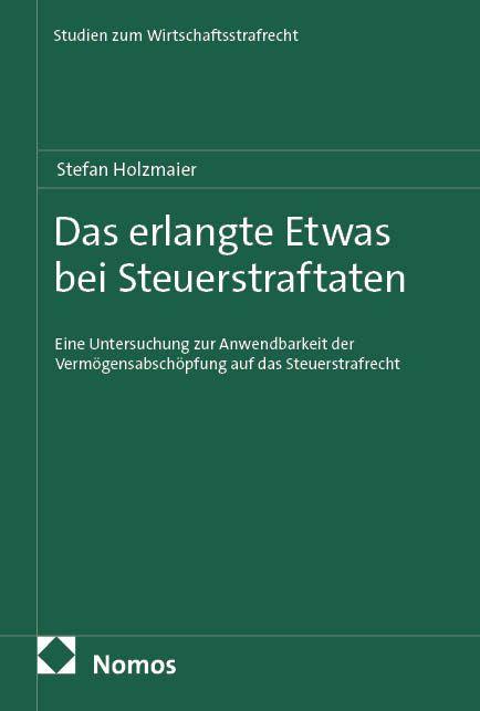 Vorderes Coverbild Das erlangte Etwas bei Steuerstraftaten