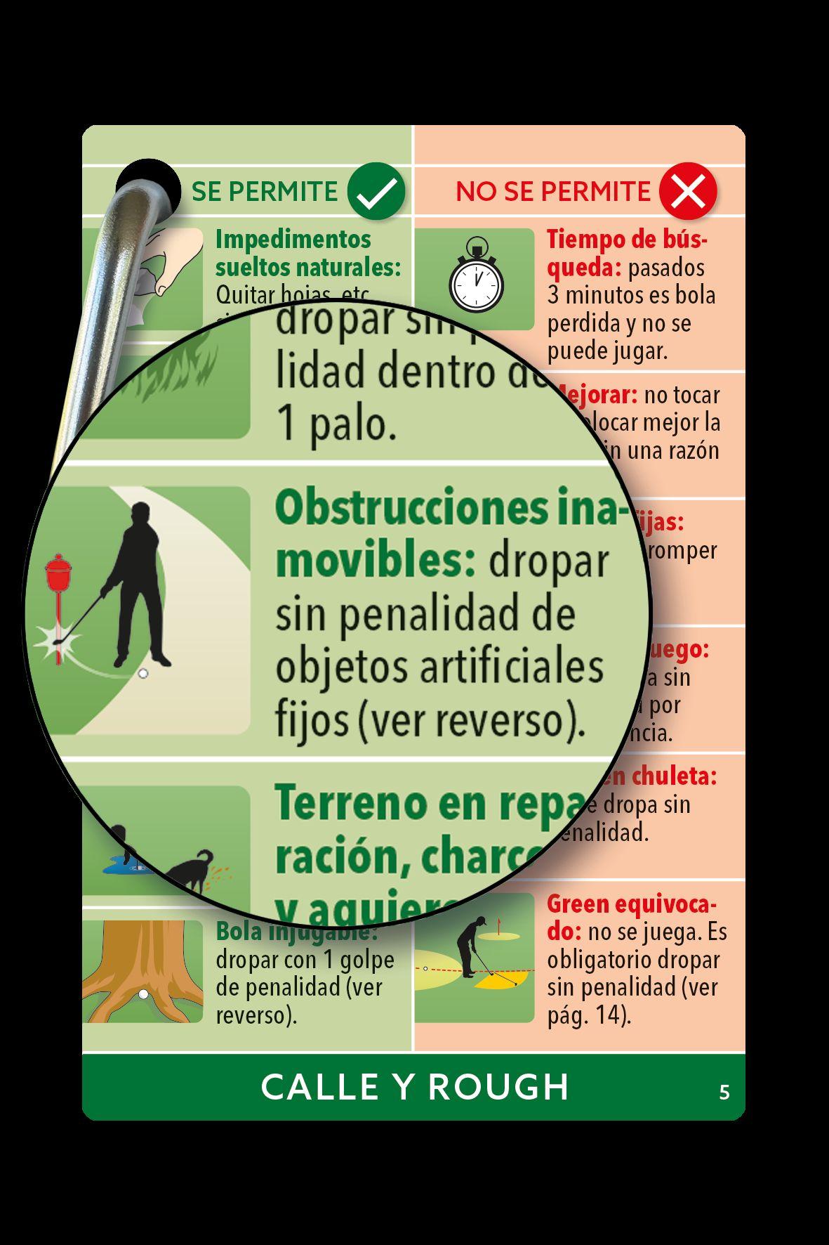 Beispielinhalt (Bild) Reglas de golf EXPRÉS