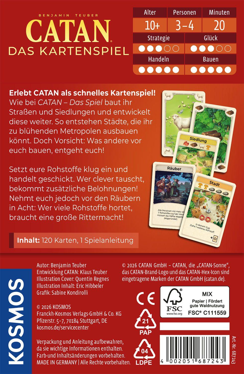 Beispielinhalt (Bild) CATAN - Das Kartenspiel