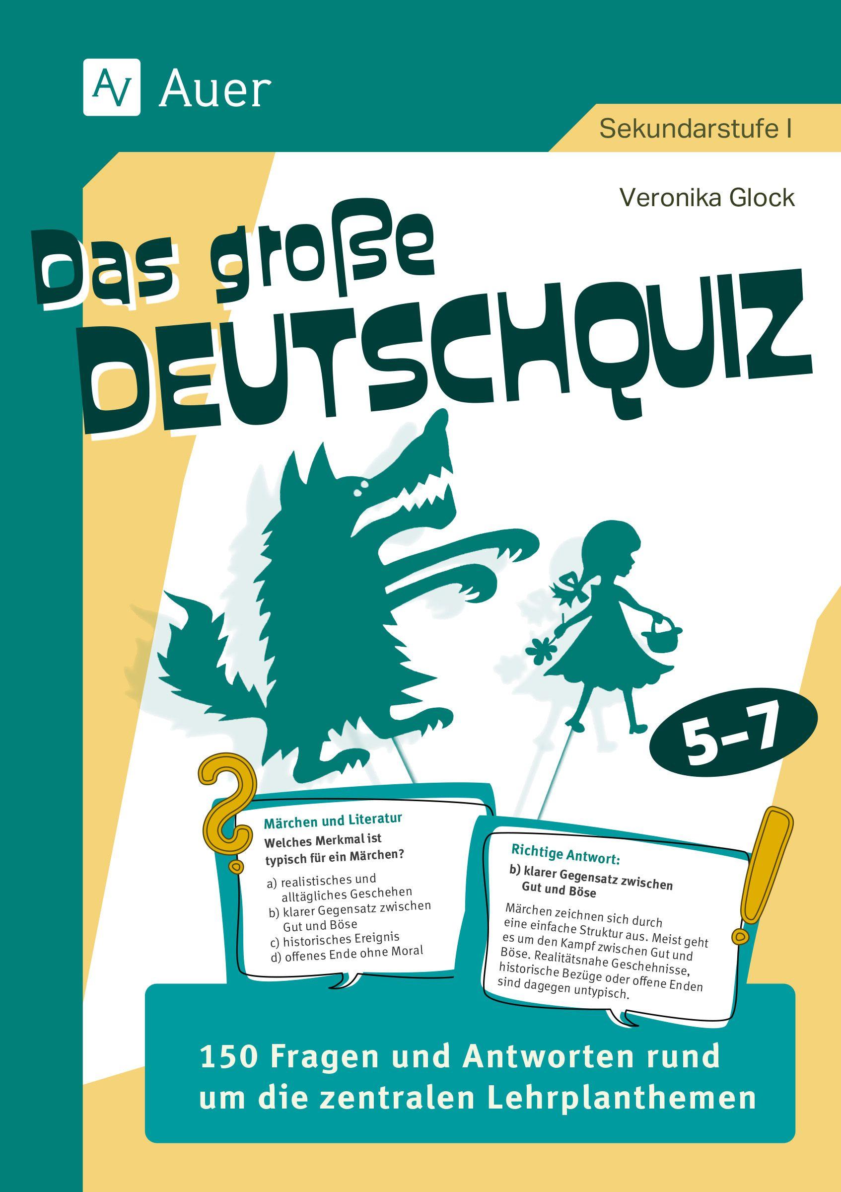Vorderes Coverbild Das große Deutschquiz 5-7