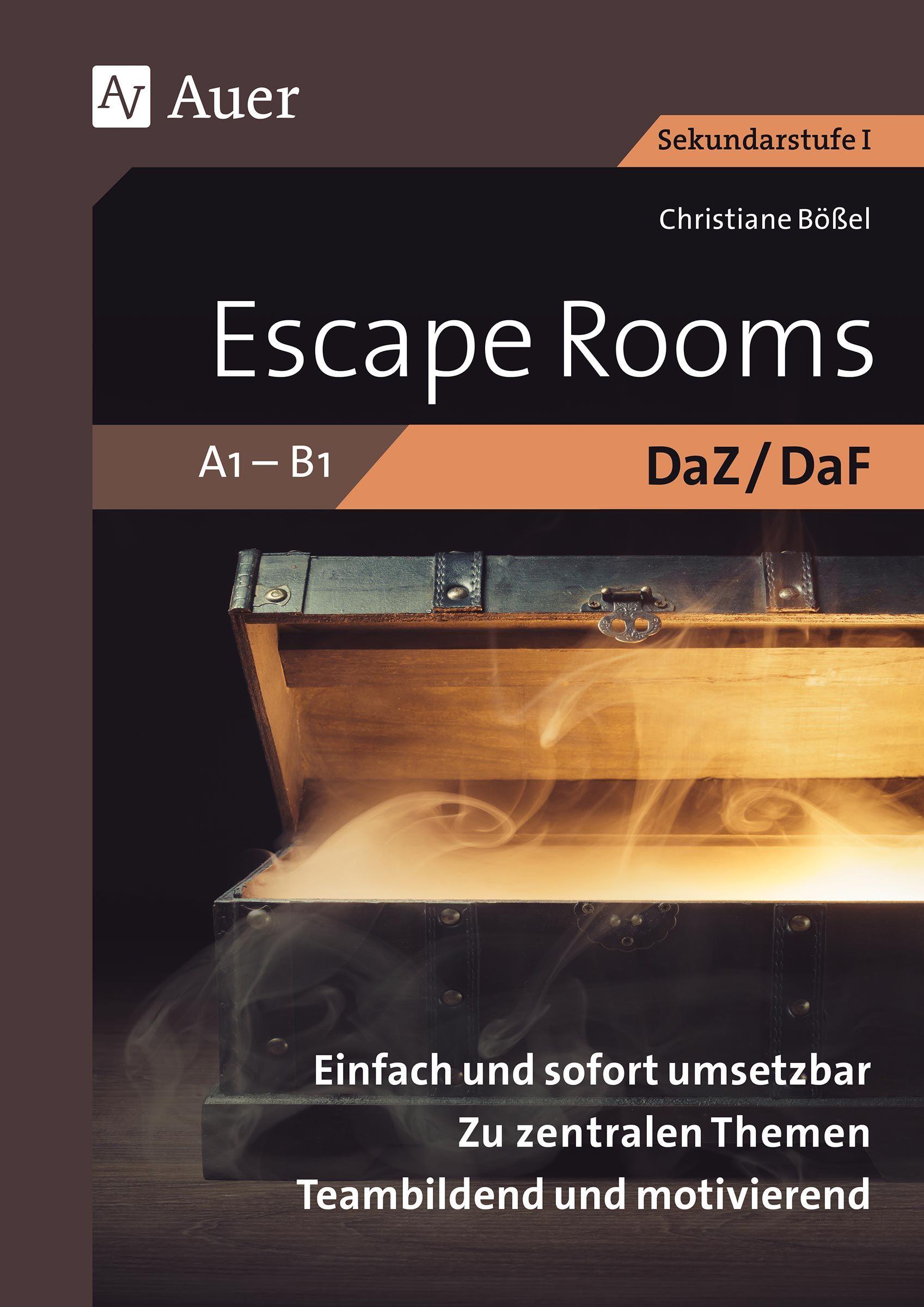 Vorderes Coverbild Escape Rooms DaZ-DaF A1-B1
