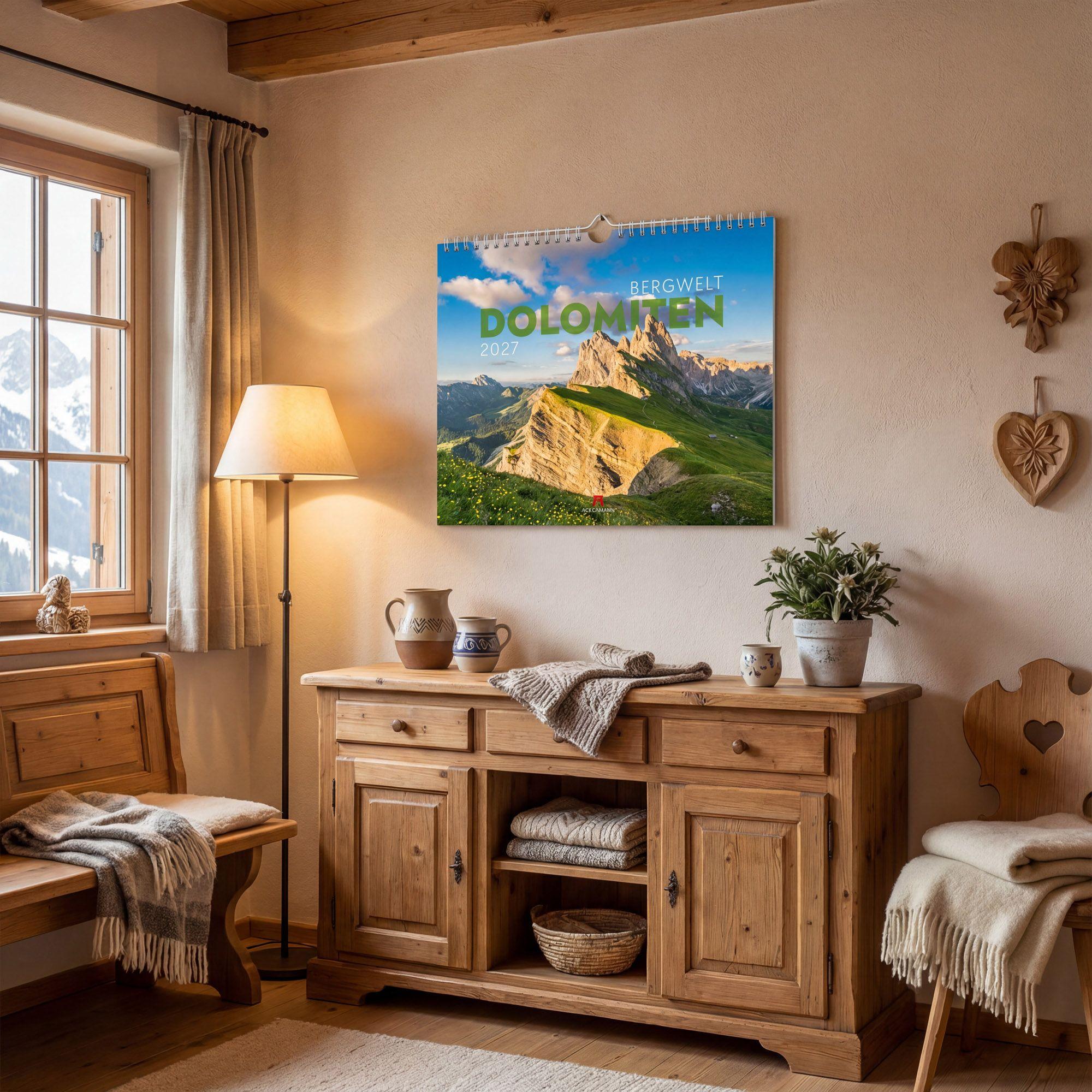 Beispielinhalt (Bild) Bergwelt Dolomiten Kalender 2027