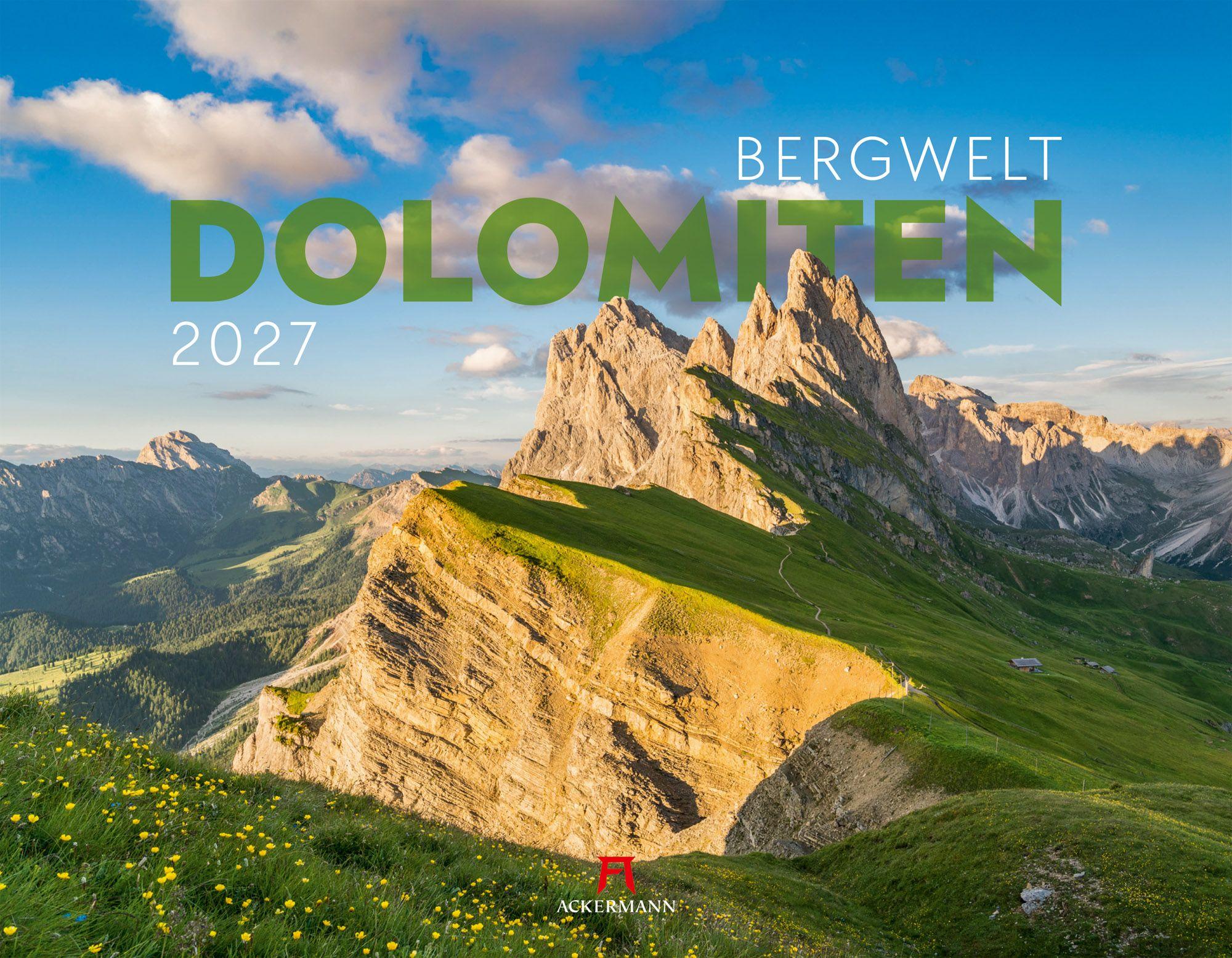 Vorderes Coverbild Bergwelt Dolomiten Kalender 2027