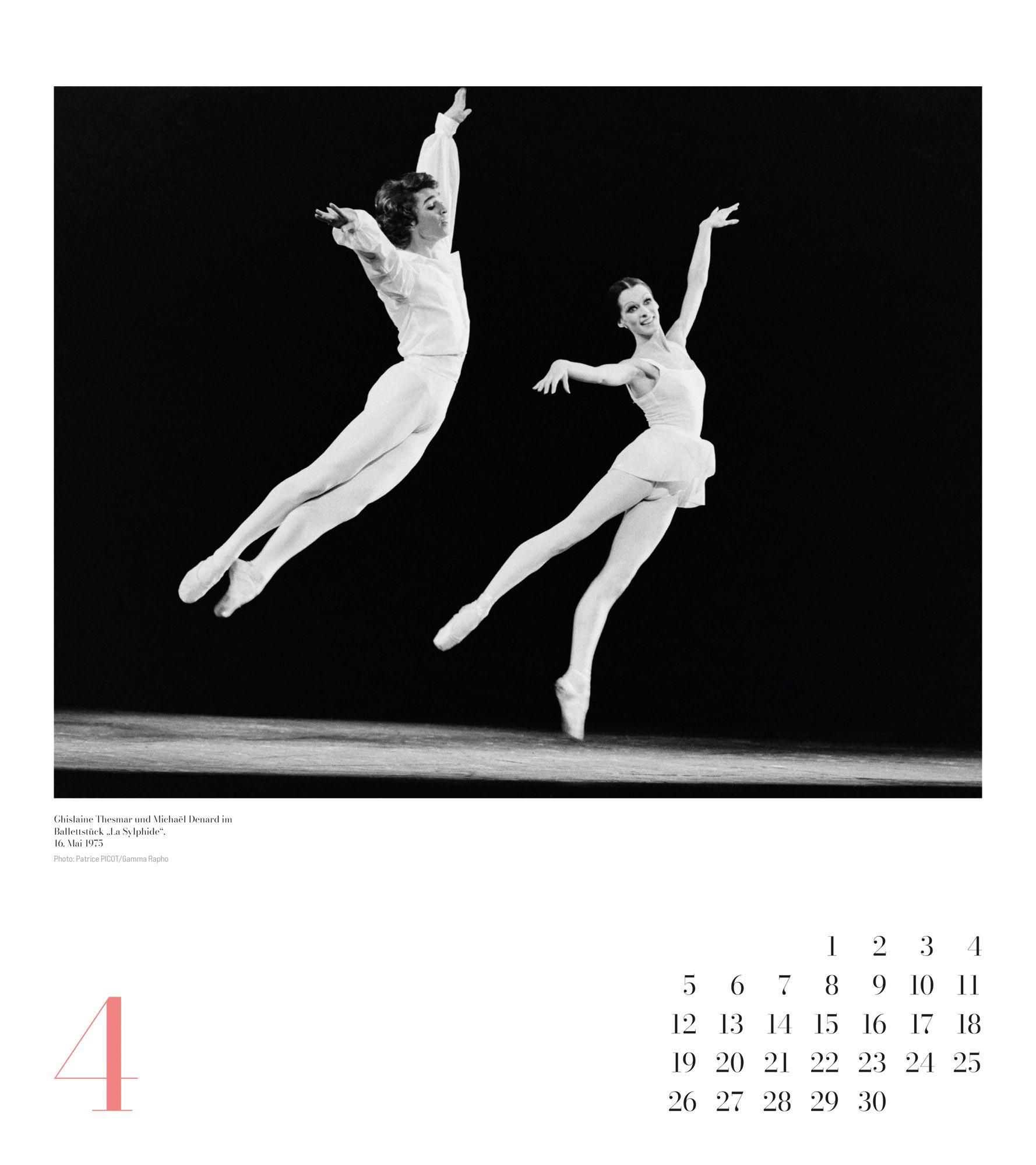 Beispielinhalt (Bild) Ballett Kalender 2027