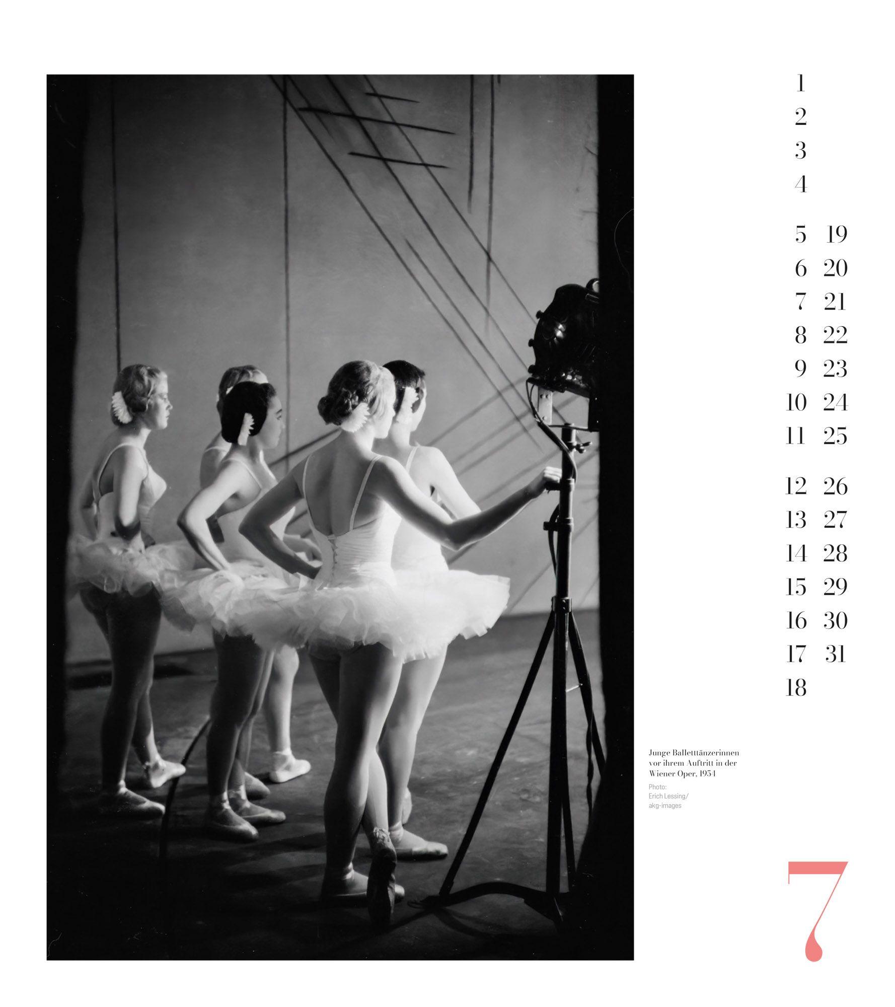 Beispielinhalt (Bild) Ballett Kalender 2027
