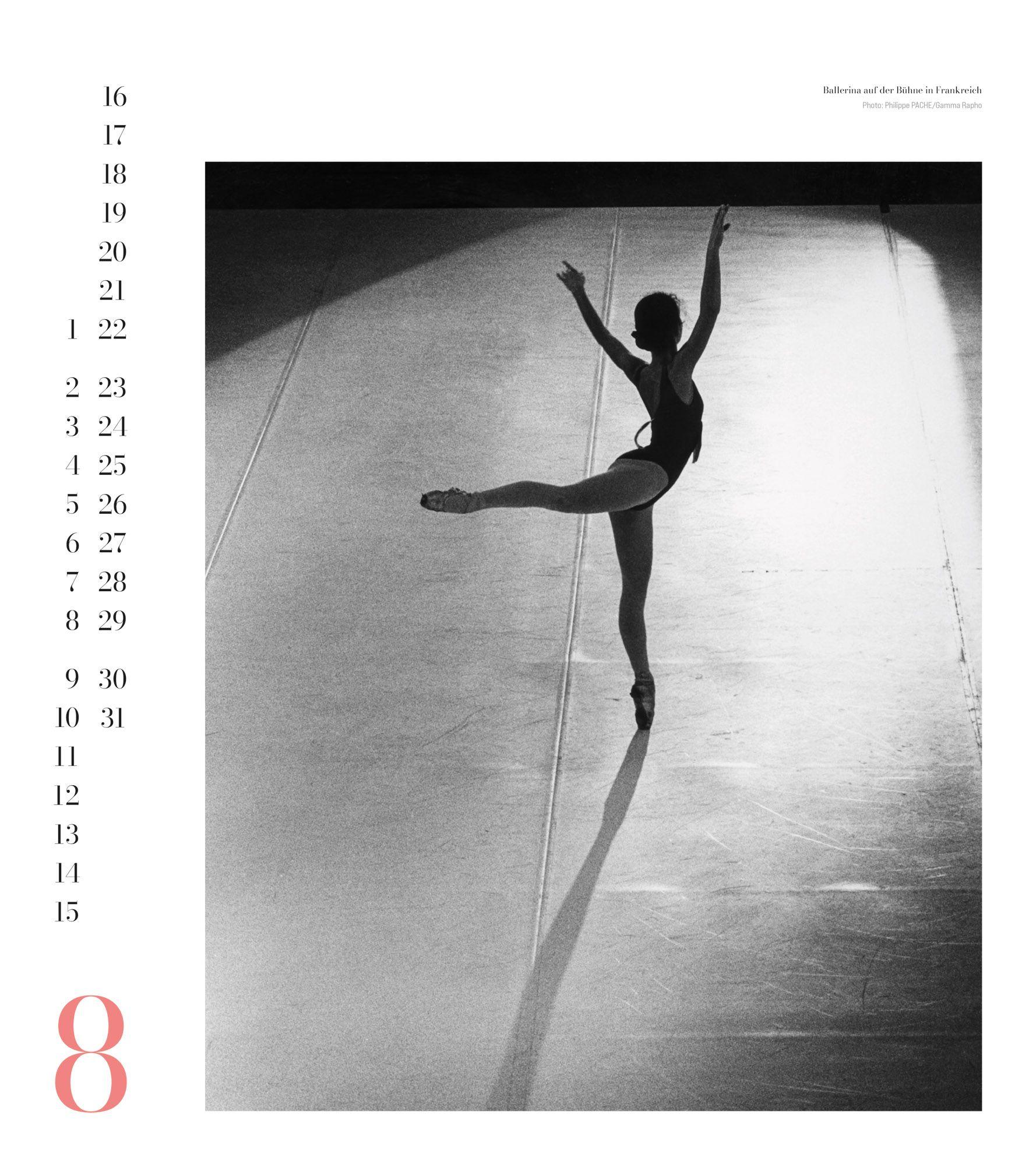 Beispielinhalt (Bild) Ballett Kalender 2027