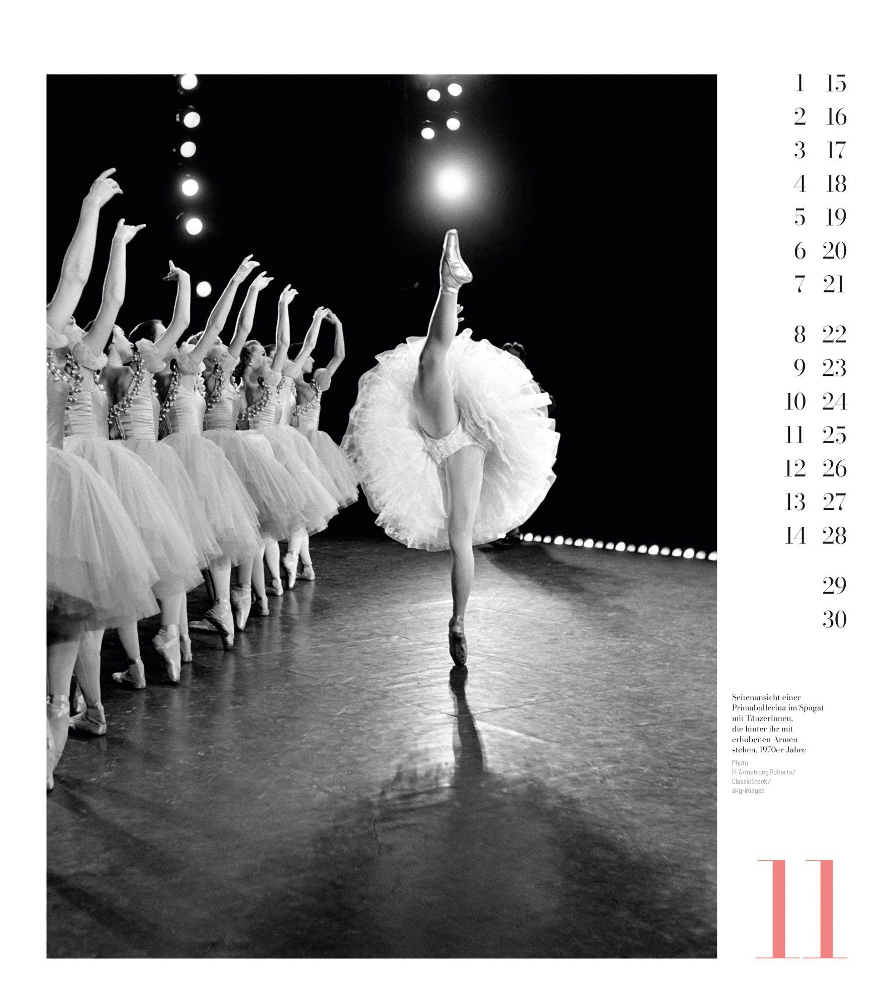 Beispielinhalt (Bild) Ballett Kalender 2027