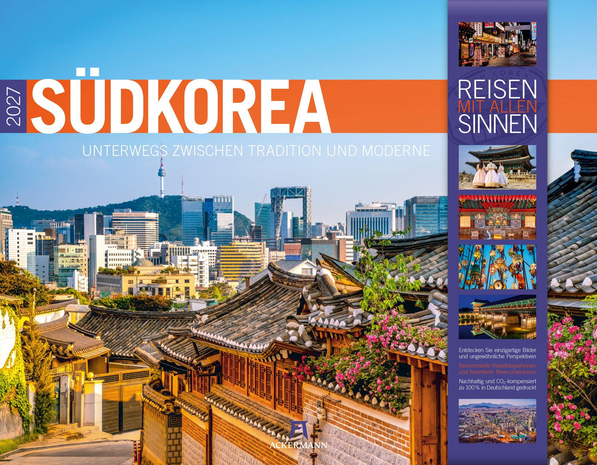 Vorderes Coverbild Südkorea Kalender 2027 | Unterwegs zwischen Tradition und Moderne