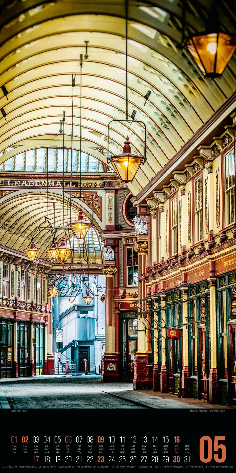 Beispielinhalt (Bild) Inside London Kalender 2027