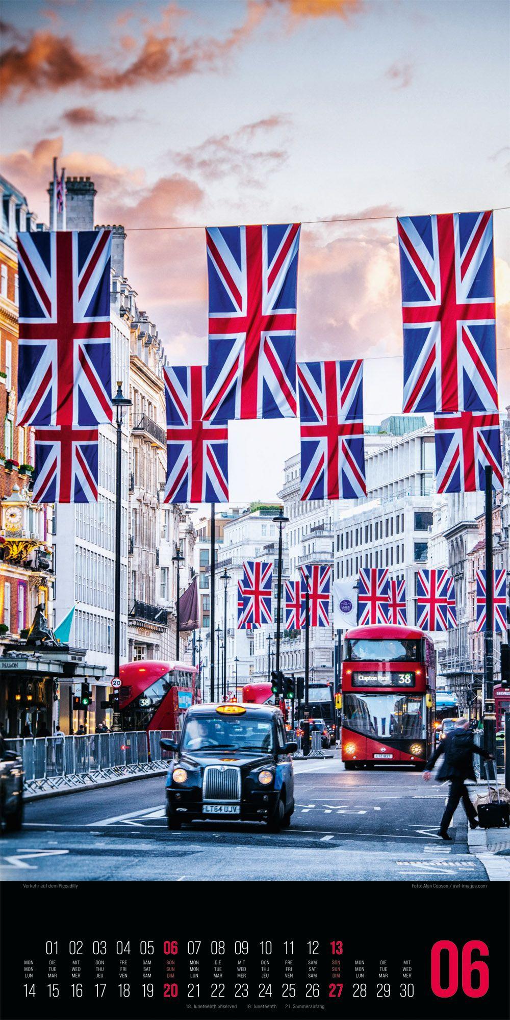 Beispielinhalt (Bild) Inside London Kalender 2027