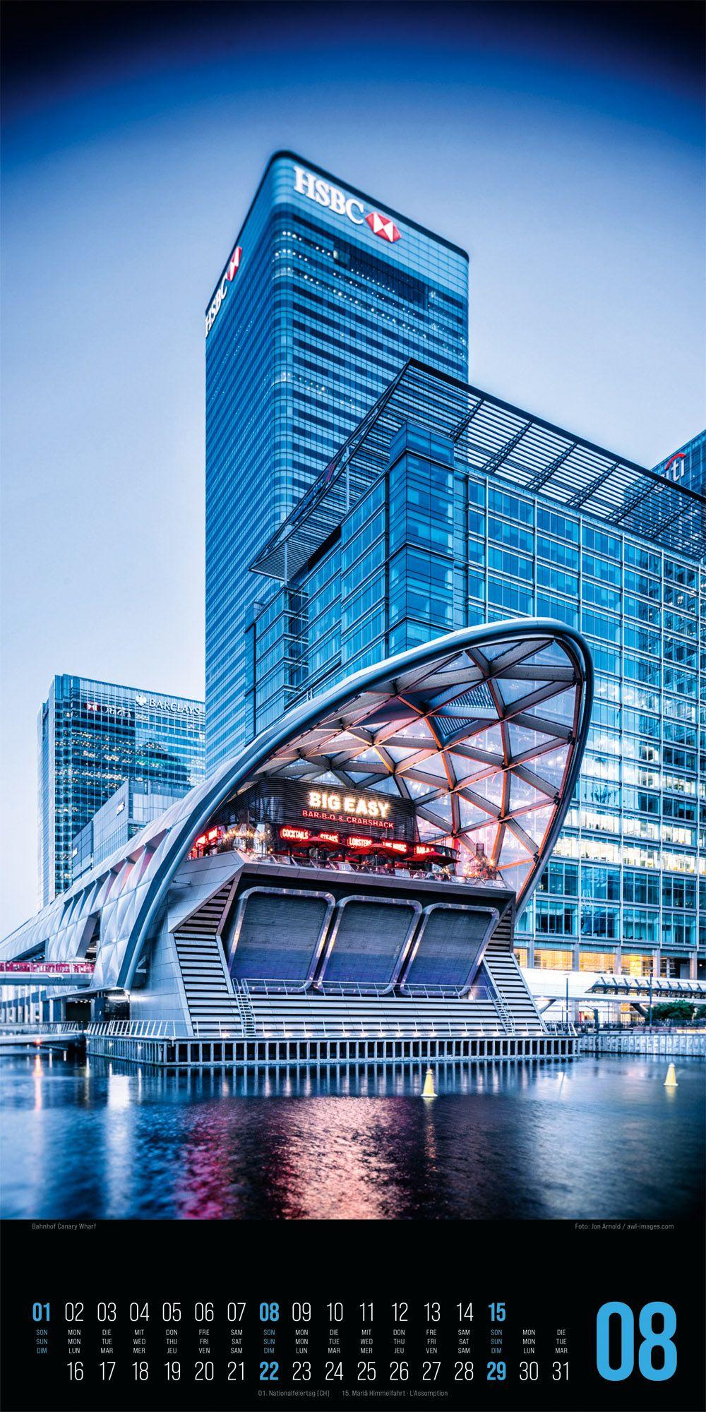 Beispielinhalt (Bild) Inside London Kalender 2027