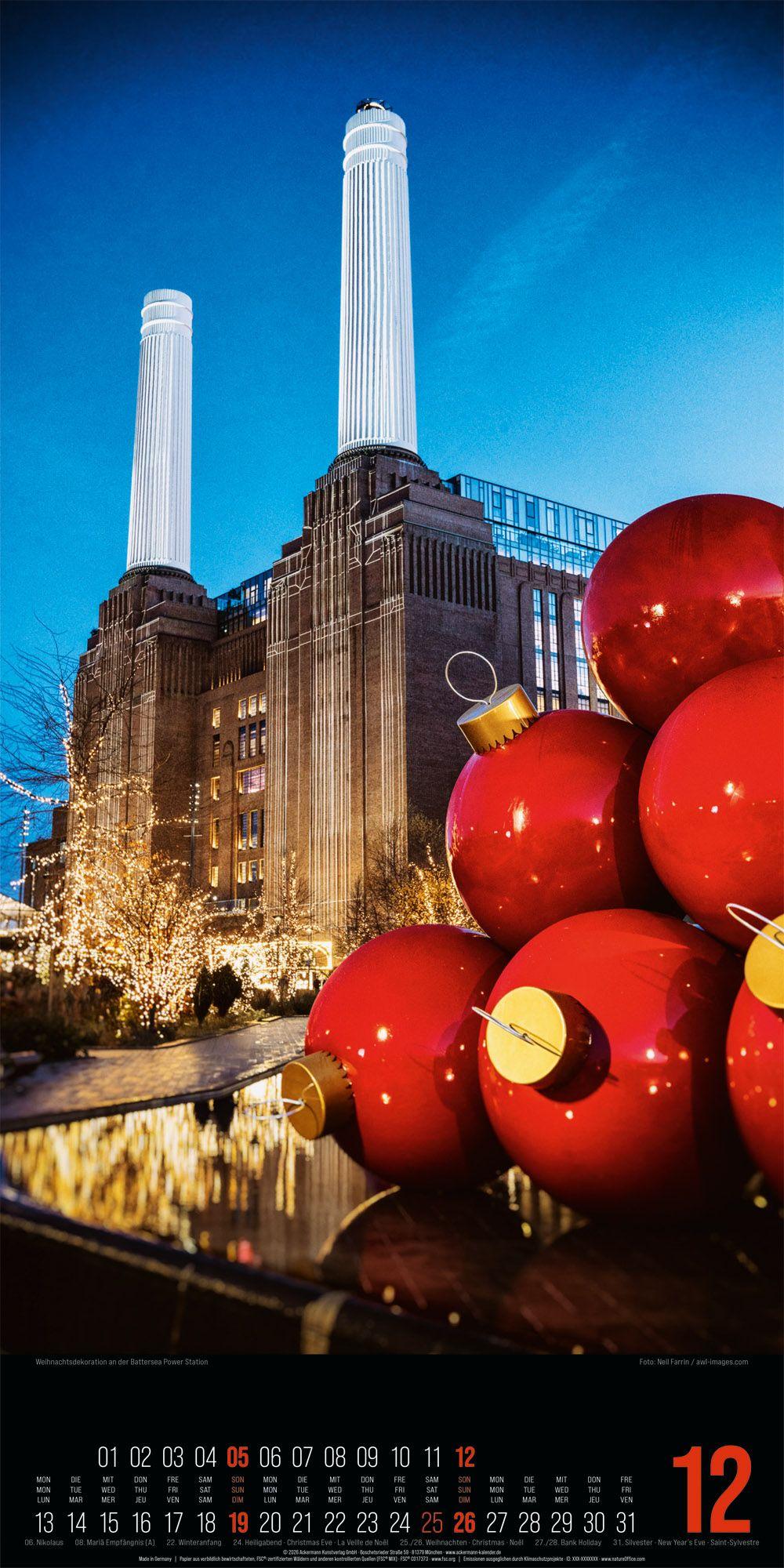 Beispielinhalt (Bild) Inside London Kalender 2027