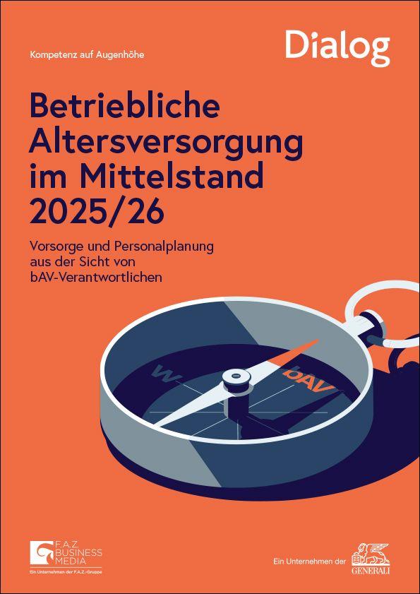 Vorderes Coverbild Betriebliche Altersversorgung im Mittelstand 2025-26