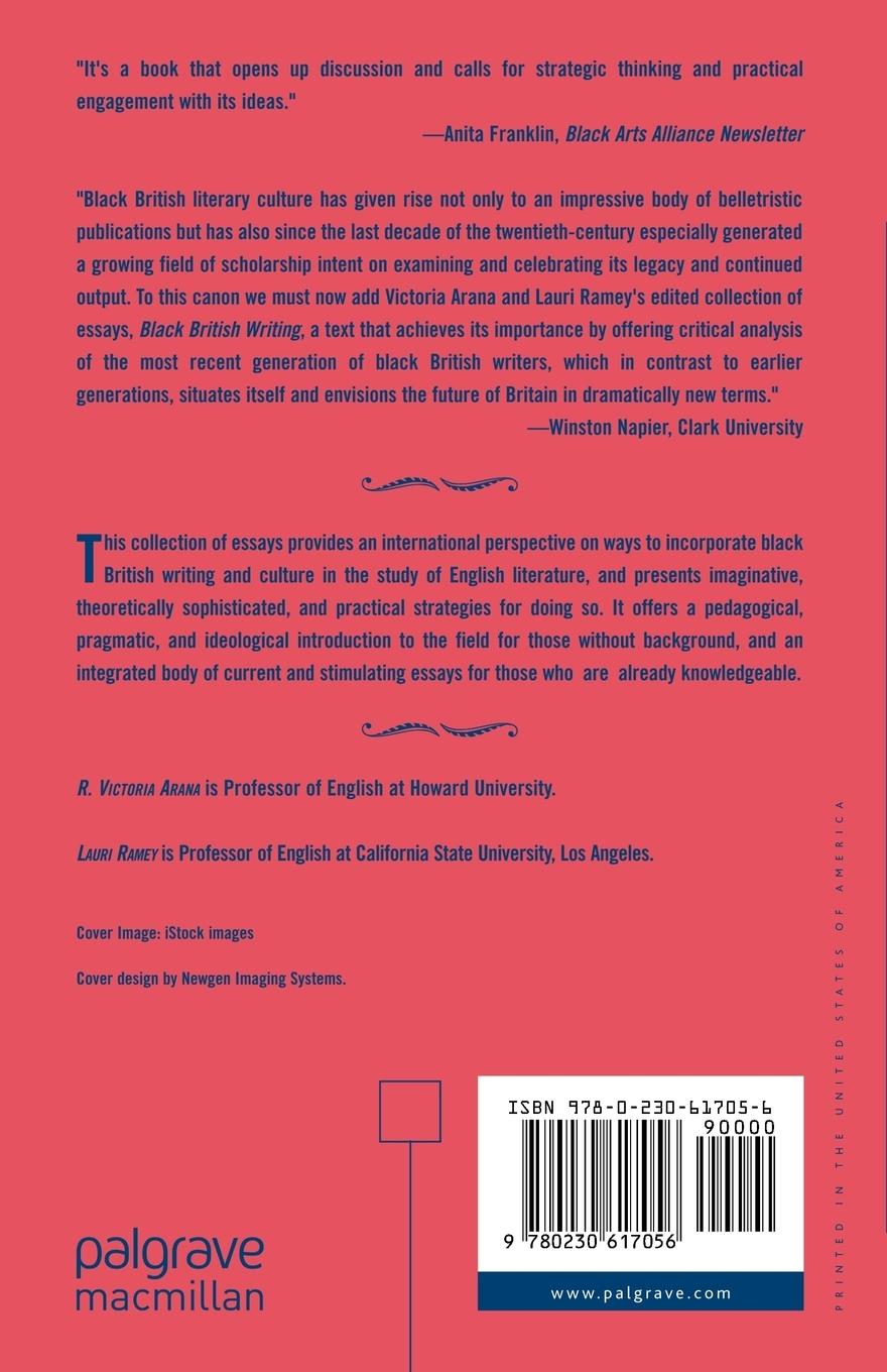 Rückseitencover Black British Writing