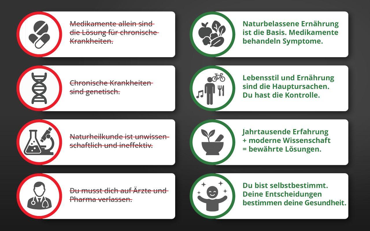 Beispielinhalt (Bild) Die Krankheitslügen - Was man macht, um nicht krank zu werden.