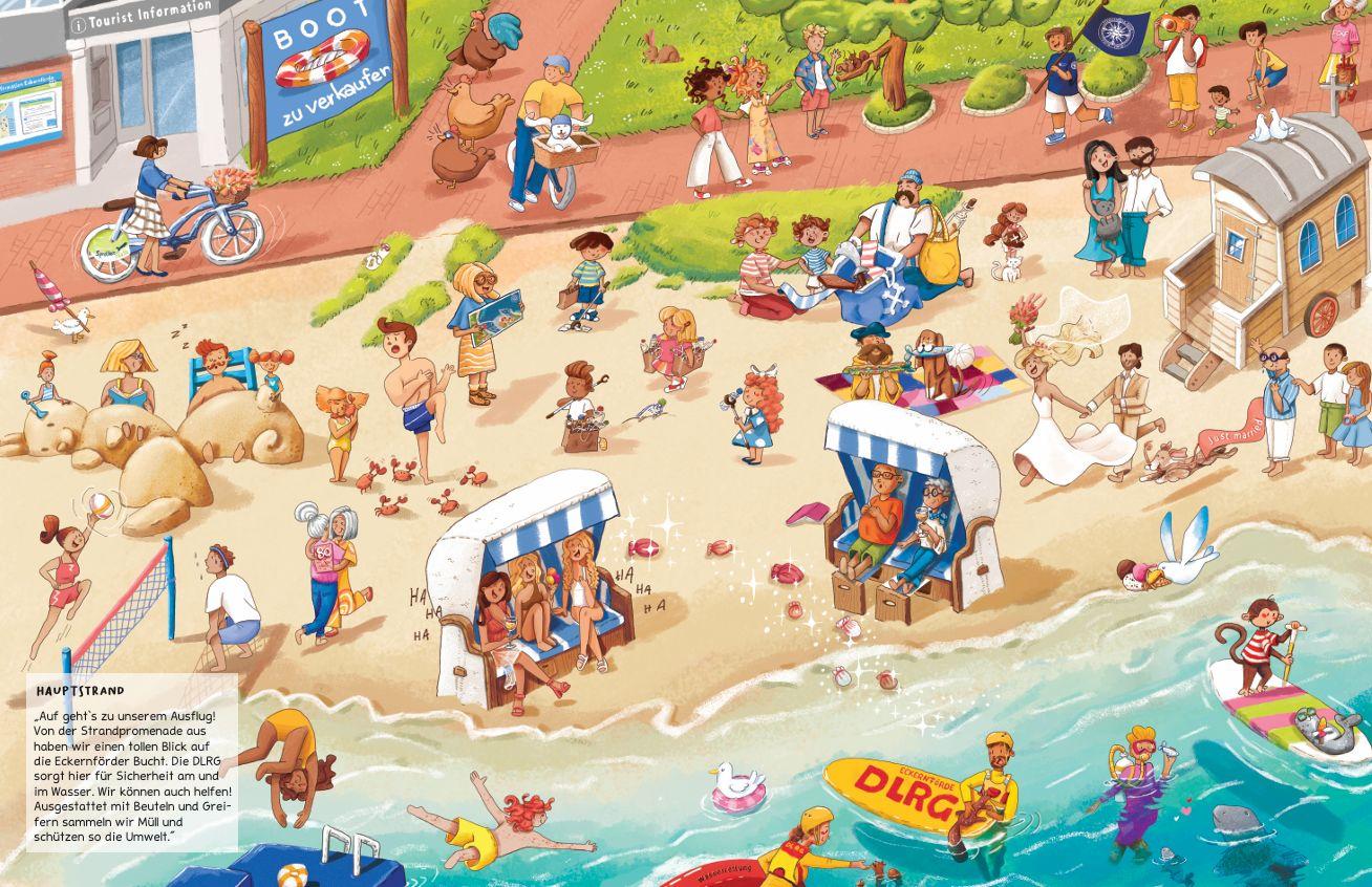 Beispielinhalt (Bild) Das Eckernförde Wimmelbuch