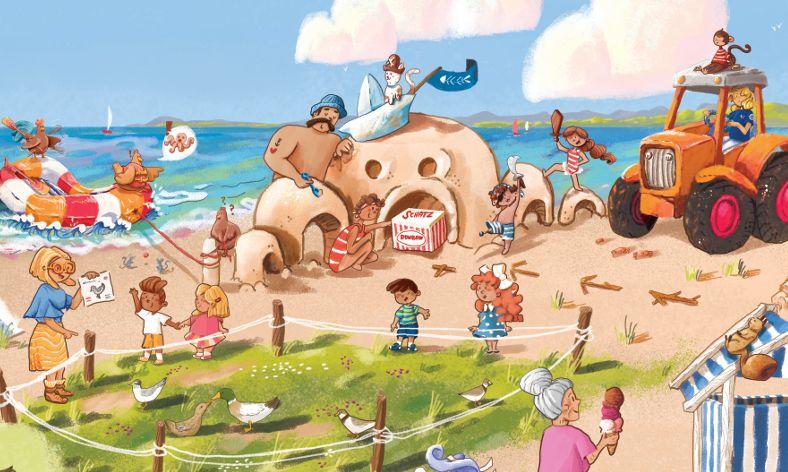 Beispielinhalt (Bild) Das Eckernförde Wimmelbuch