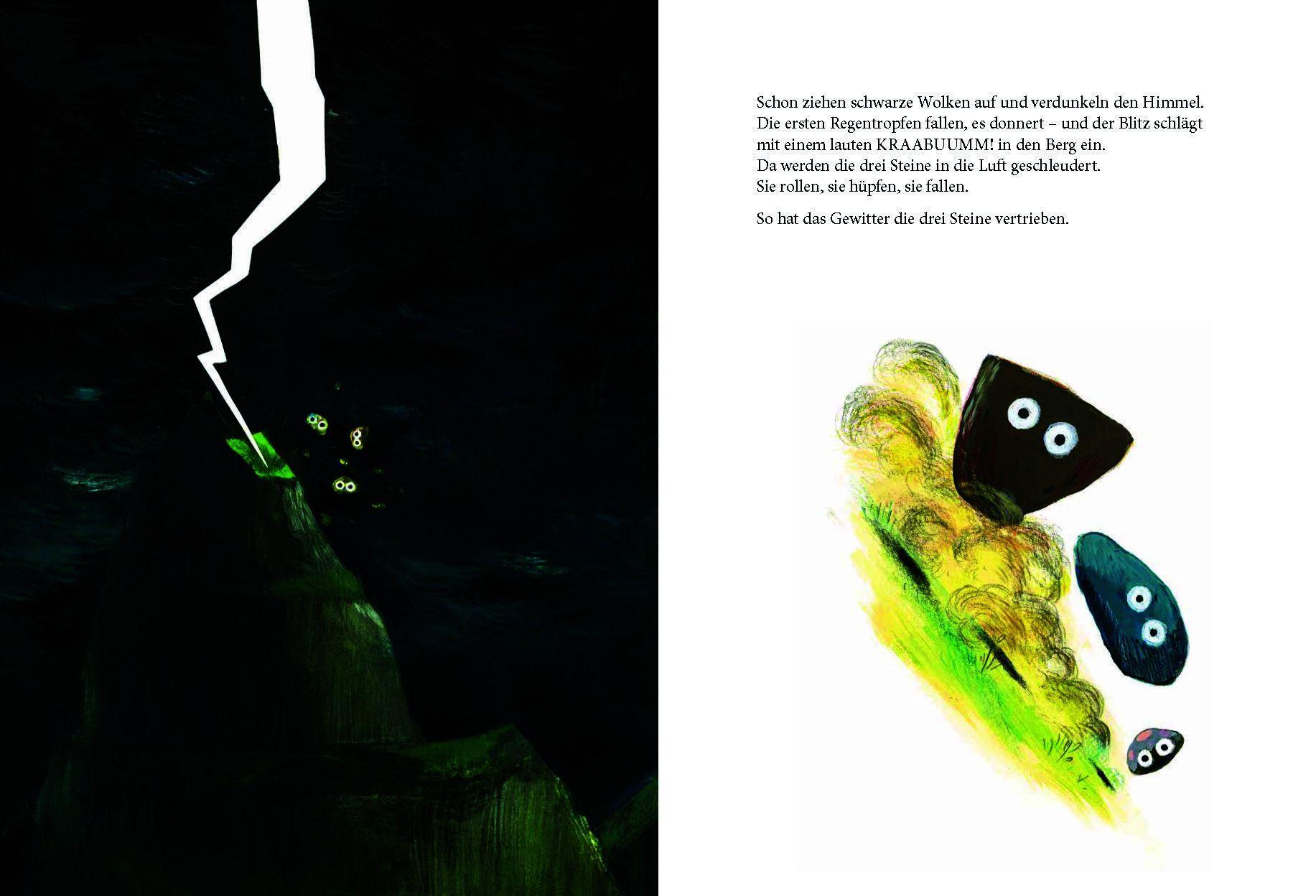 Beispielinhalt (Bild) Die drei Steine