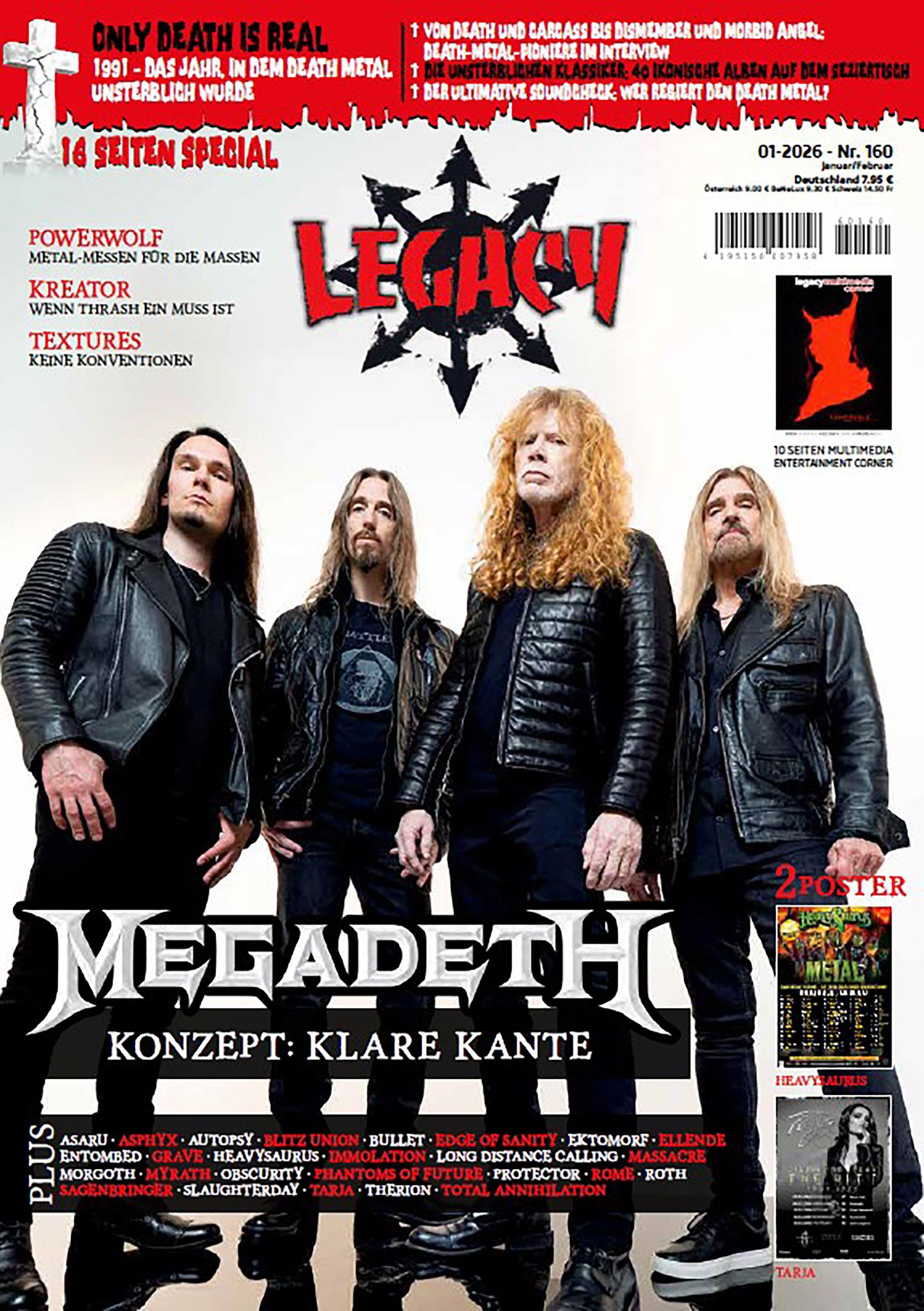 Vorderes Coverbild LEGACY MAGAZIN: THE VOICE FROM THE DARKSIDE. Ausgabe #160 (1/2026)