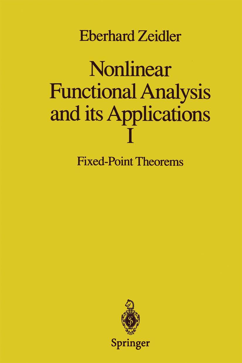 Vorderes Coverbild Nonlinear Functional Analysis and its Applications