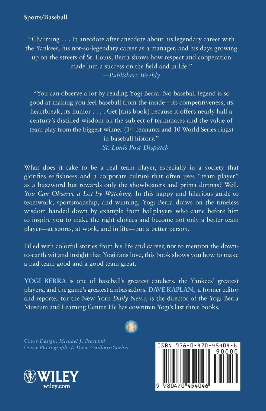 Rückseitencover You Can Observe a Lot by Watching