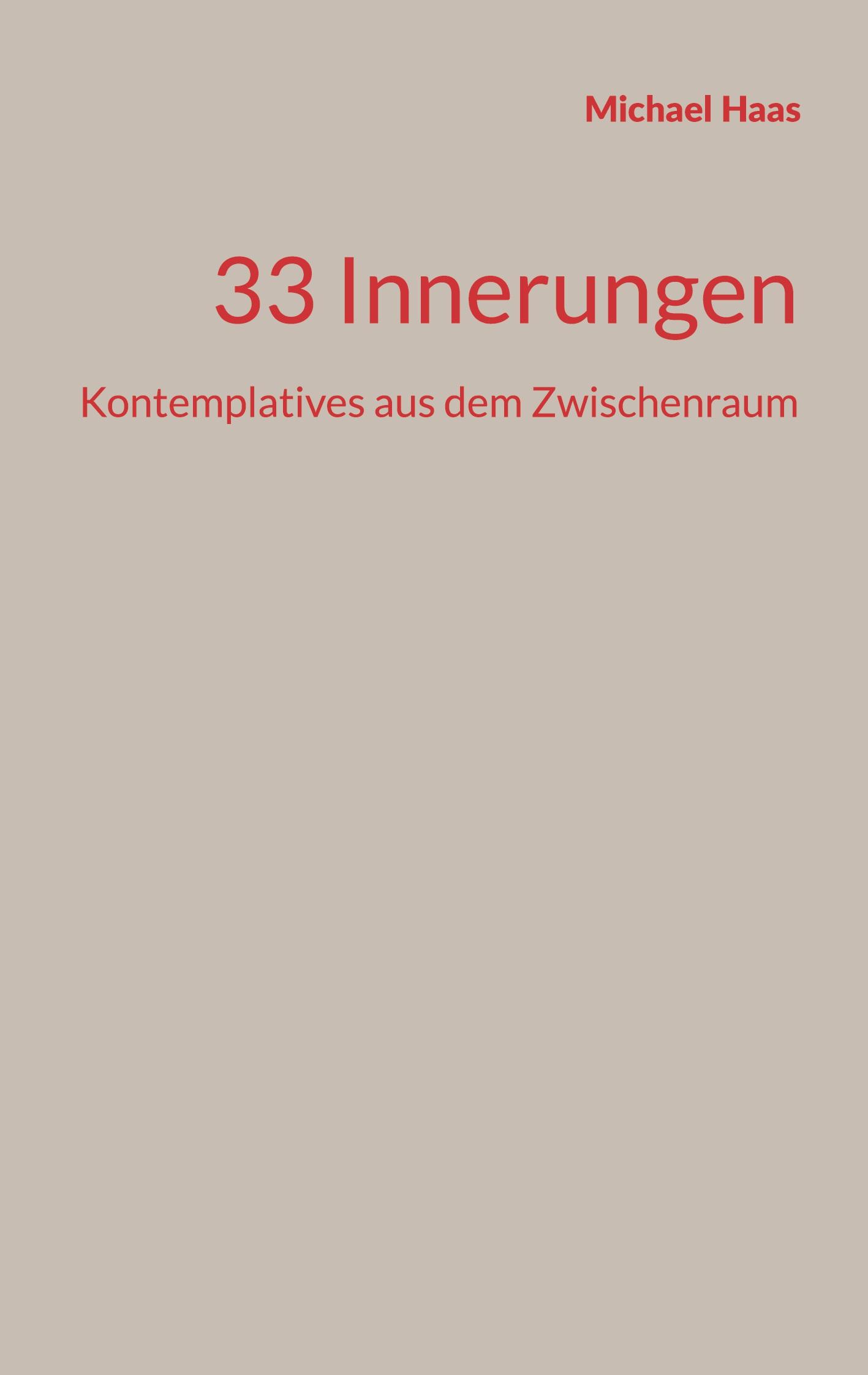 Vorderes Coverbild 33 Innerungen