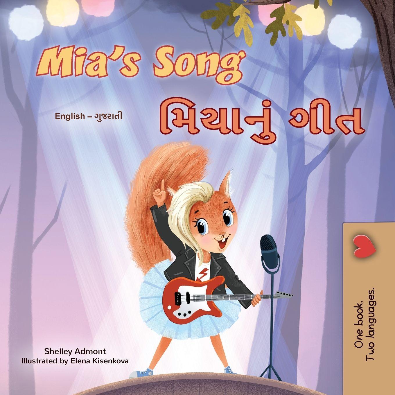 Vorderes Coverbild Mia's Song  (English Gujarati Bilingual Children's Book)