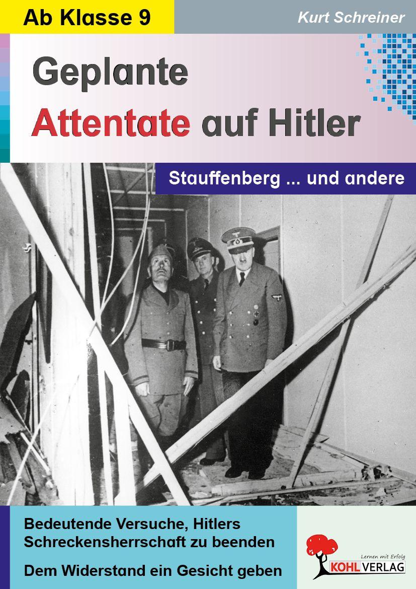 Vorderes Coverbild Geplante Attentate auf Hitler